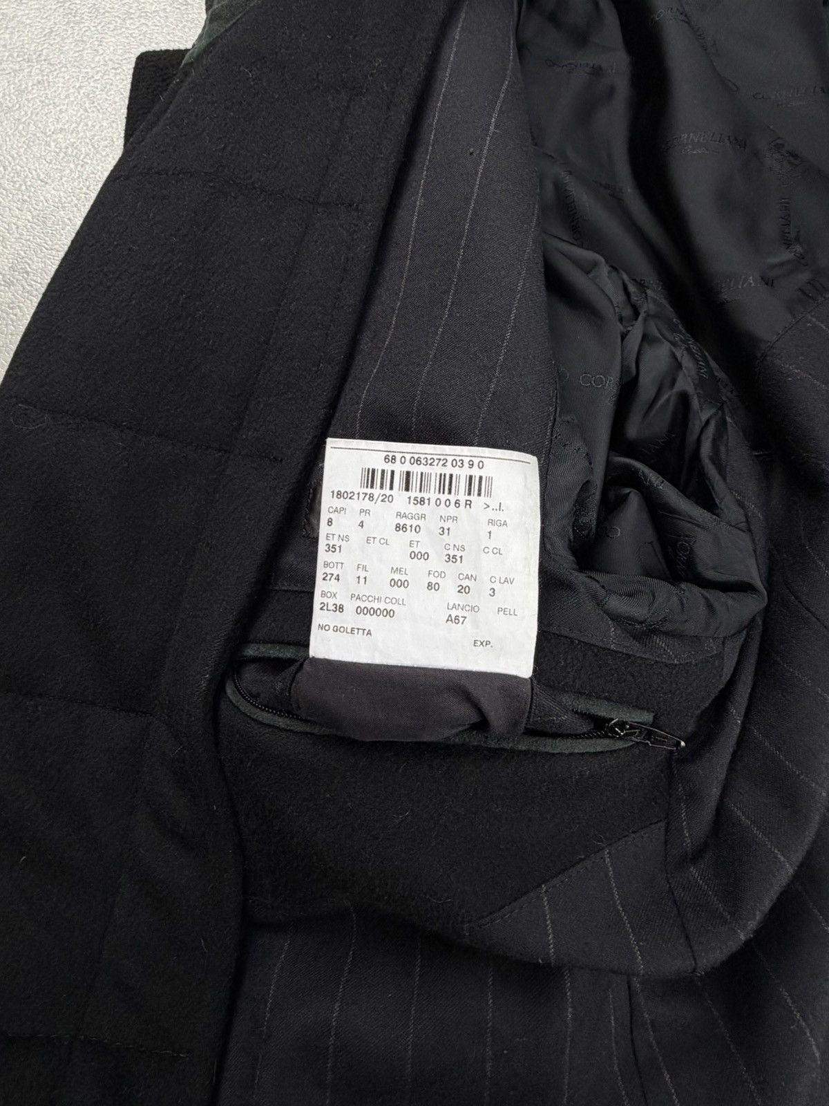 Corneliani Corneliani ID Men’s Wool Coat Jacket Black Size 48R Size US M / EU 48-50 / 2 - 11 Thumbnail