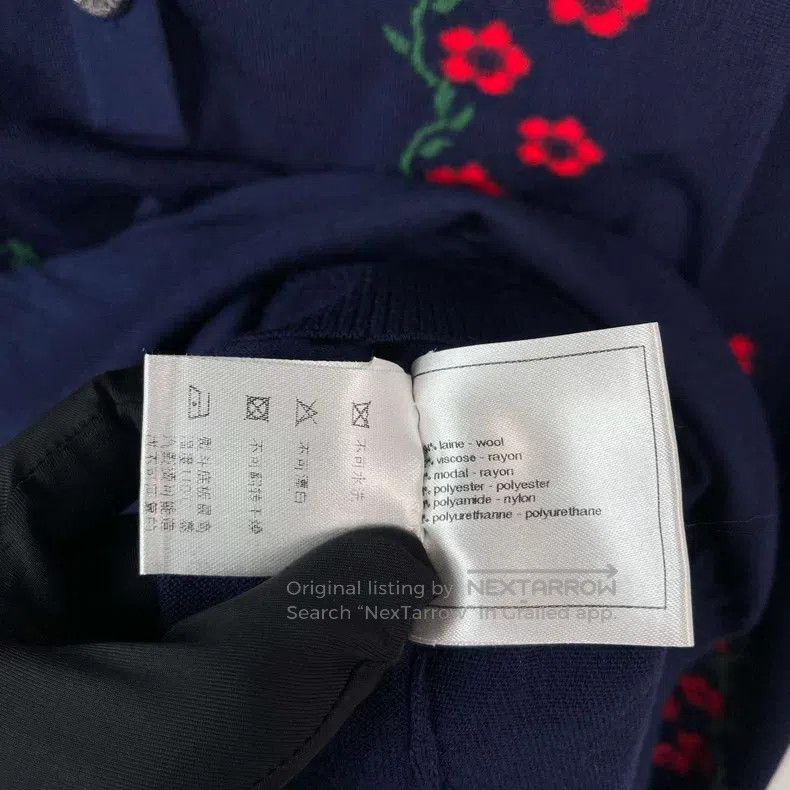 Chanel Chanel Floral pattern dark blue sweater Size XS / US 0-2 / IT 36-38 - 7 Thumbnail