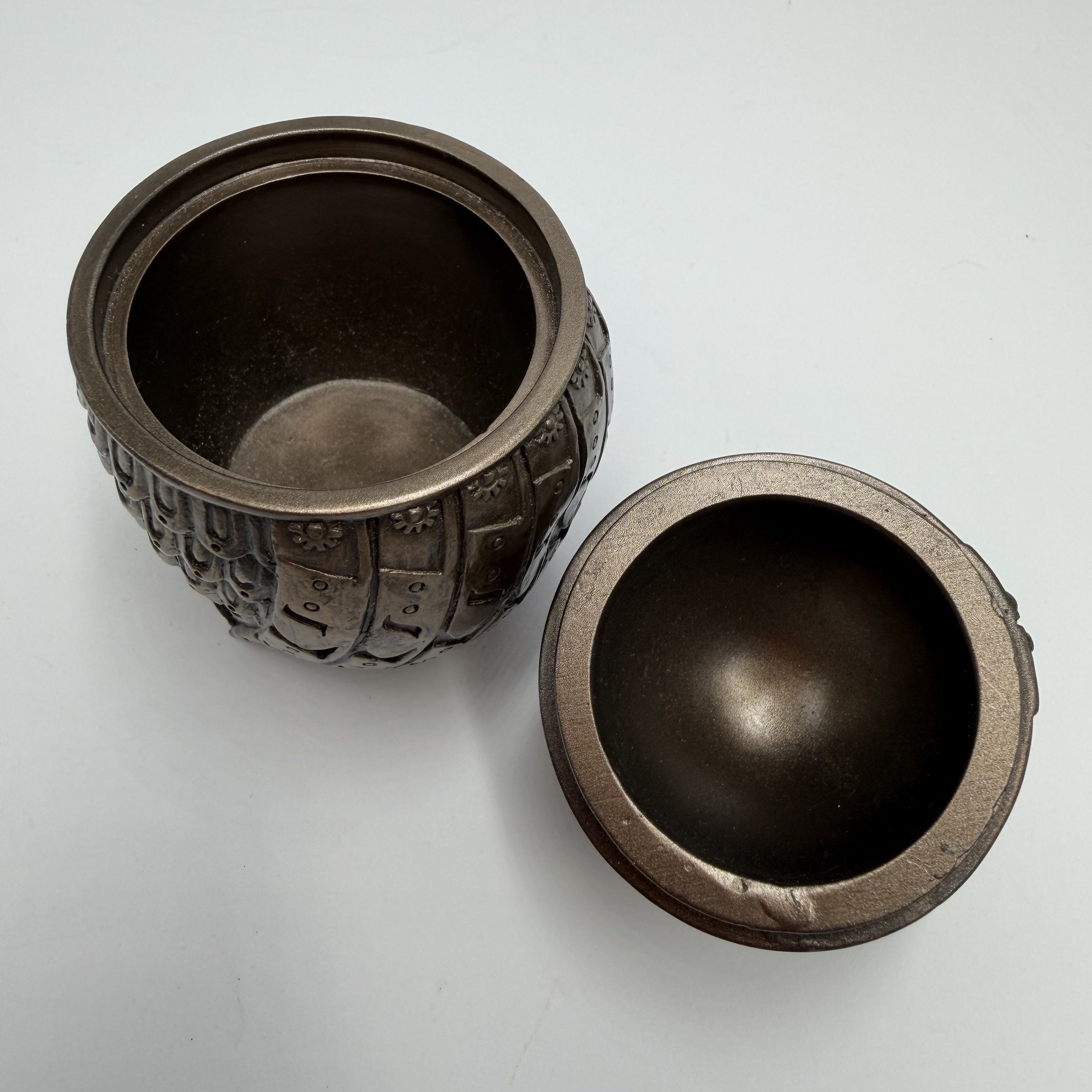 Other Owl Trinket Box Bronze Finish Polystone Jewelry Box Gift Size ONE SIZE - 5 Thumbnail