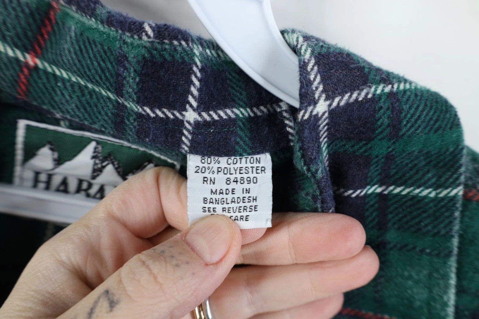 Vintage Vintage 90s Streetwear Flannel Collared Button Shirt Plaid Size US XXL / EU 58 / 5 - 13 Thumbnail