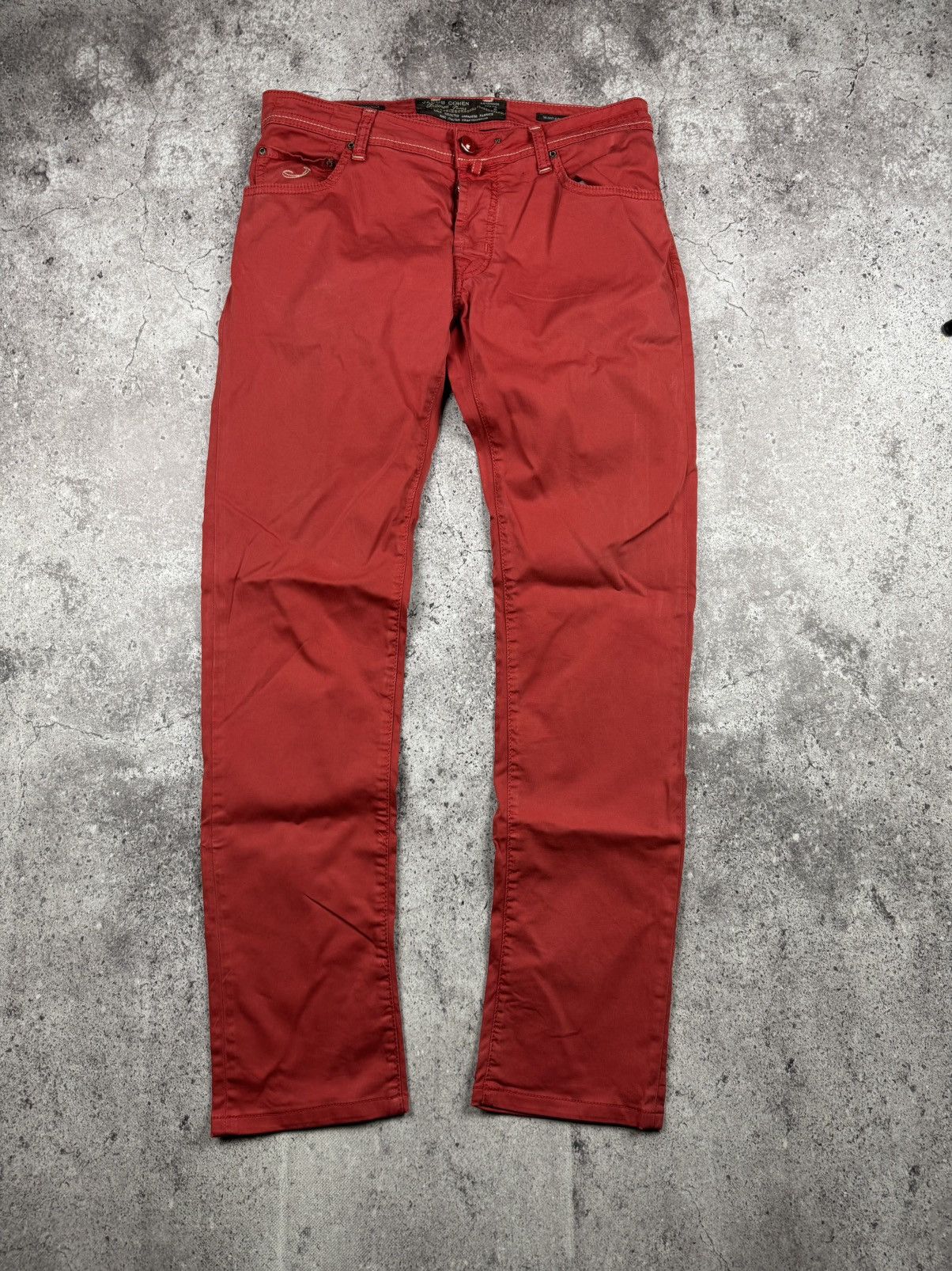 Designer × Jacob Cohen Jacob Cohen Pants red Designer Italy Luxury Size US 34 / EU 50 - 1 Thumbnail