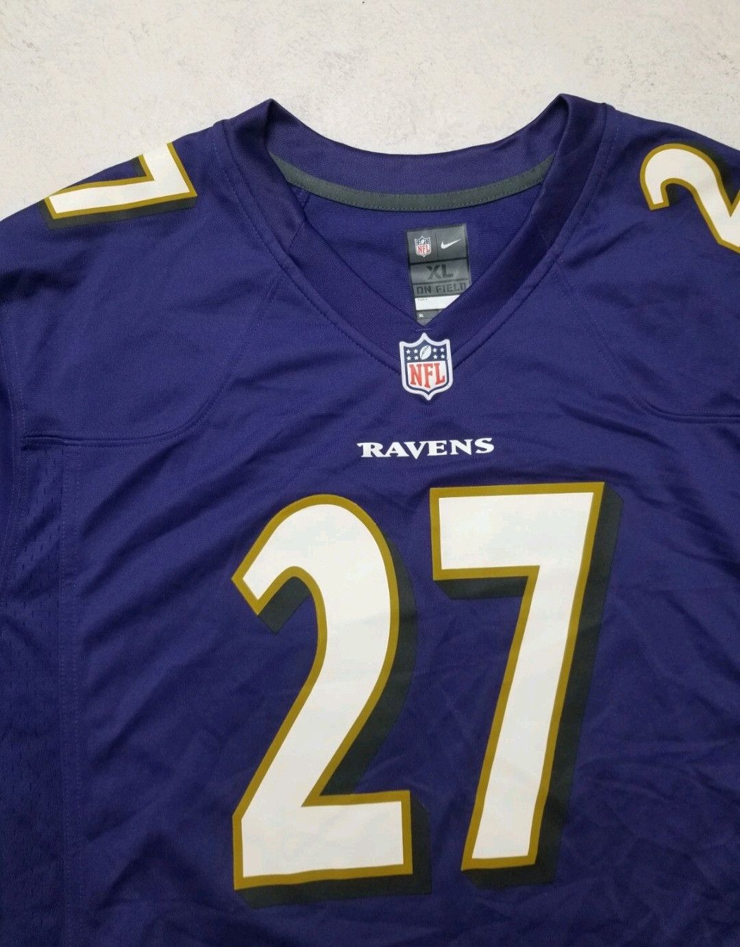 Nike New Nike NFL On Field Jersey Baltimore Ravens #27 Ray Rice Size US XL / EU 56 / 4 - 12 Thumbnail