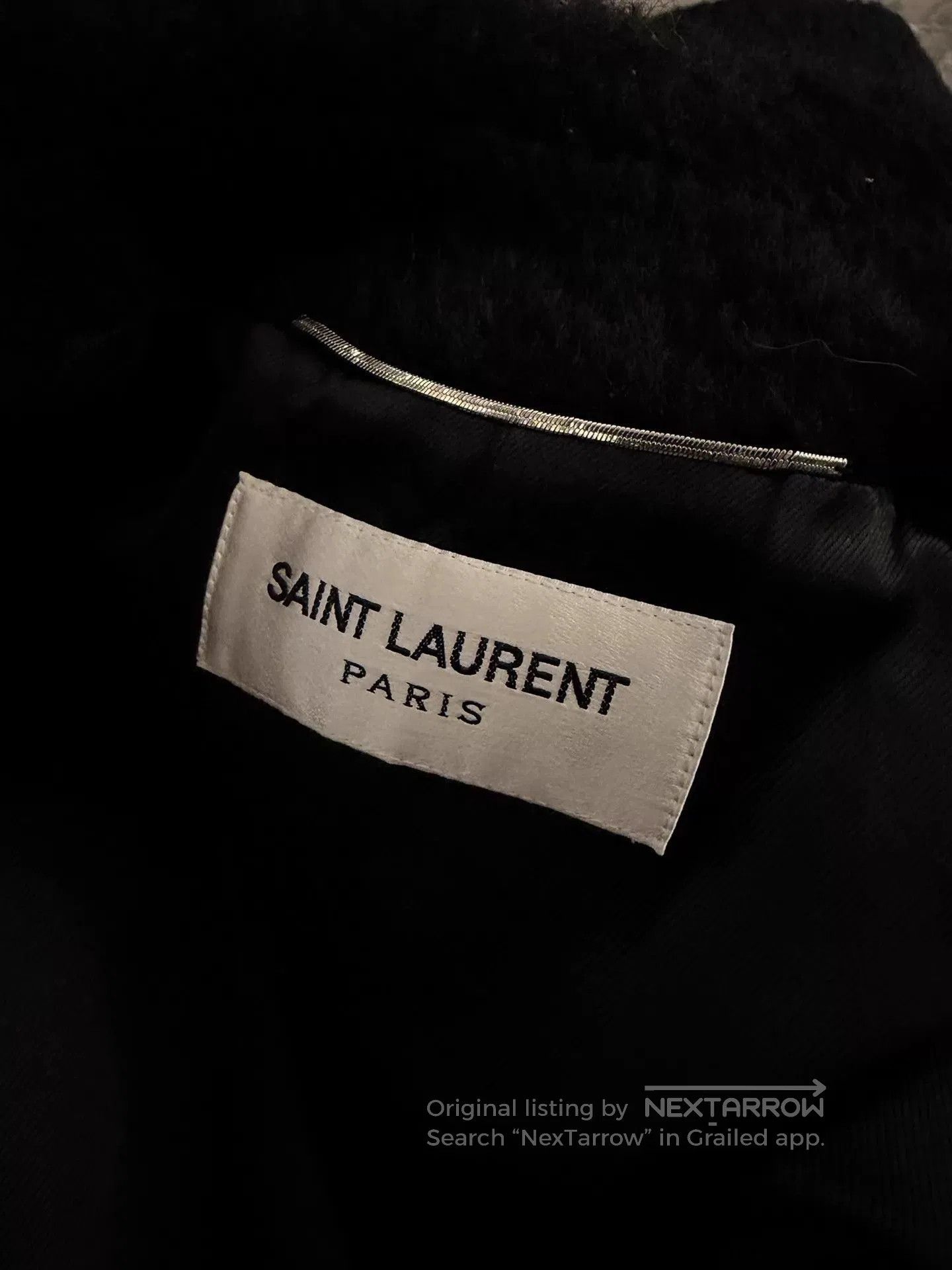 Saint Laurent Paris Black Textured Double. Size US S / EU 44-46 / 1 - 7 Thumbnail