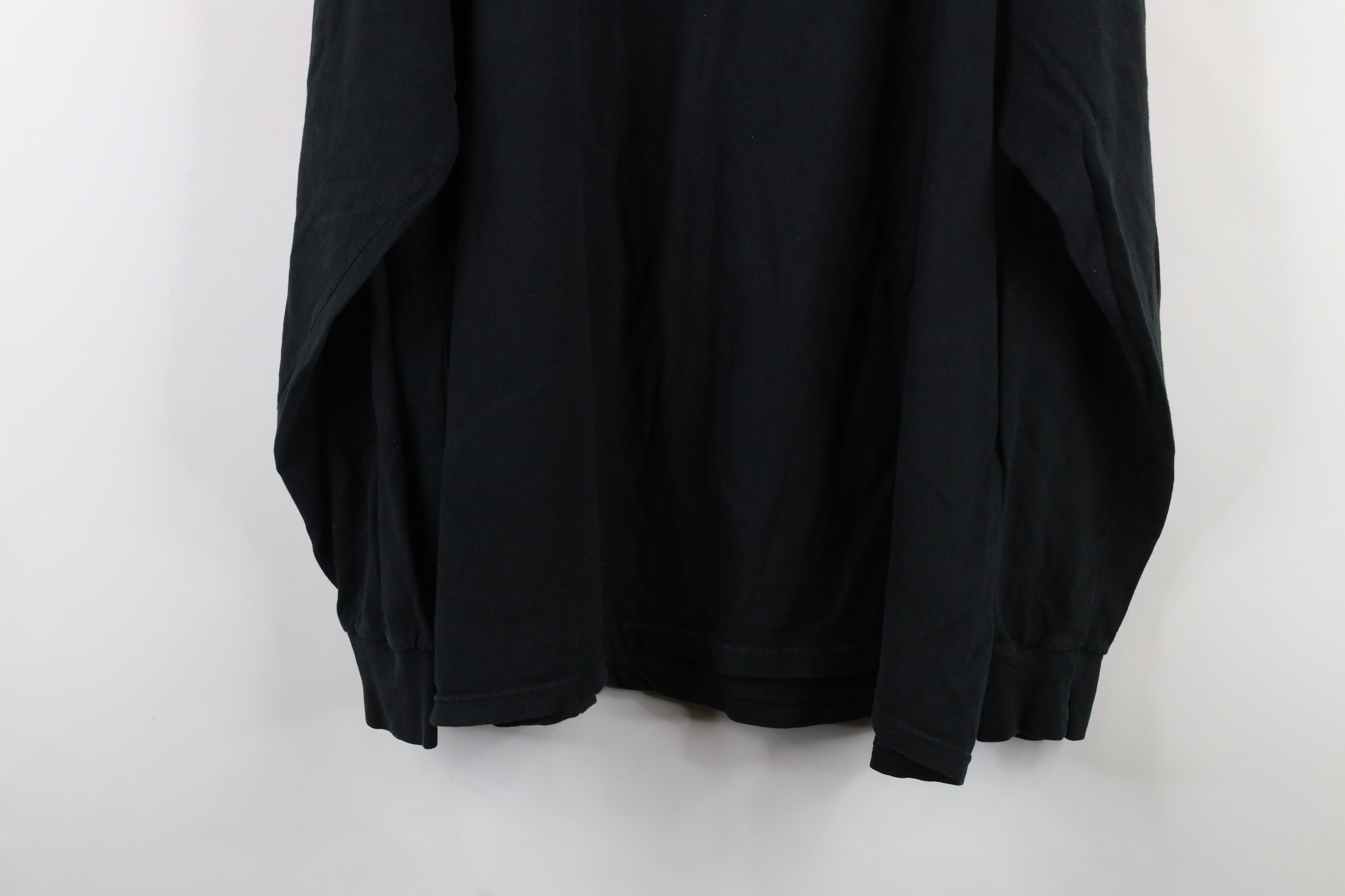 Vintage Vintage 90s Streetwear Cotton Long Sleeve T-Shirt Black Size US XXL / EU 58 / 5 - 12 Thumbnail