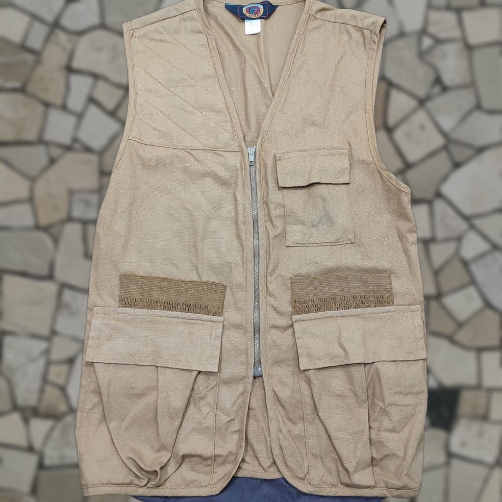 Vintage VINTAGE Blue Bill Redhead Shooting Hunting Vest Mens S Brown Cotton Canvas Shell Holder Zip Vest Team Hunting Men Size S Size US S / EU 44-46 / 1 - 1 Thumbnail