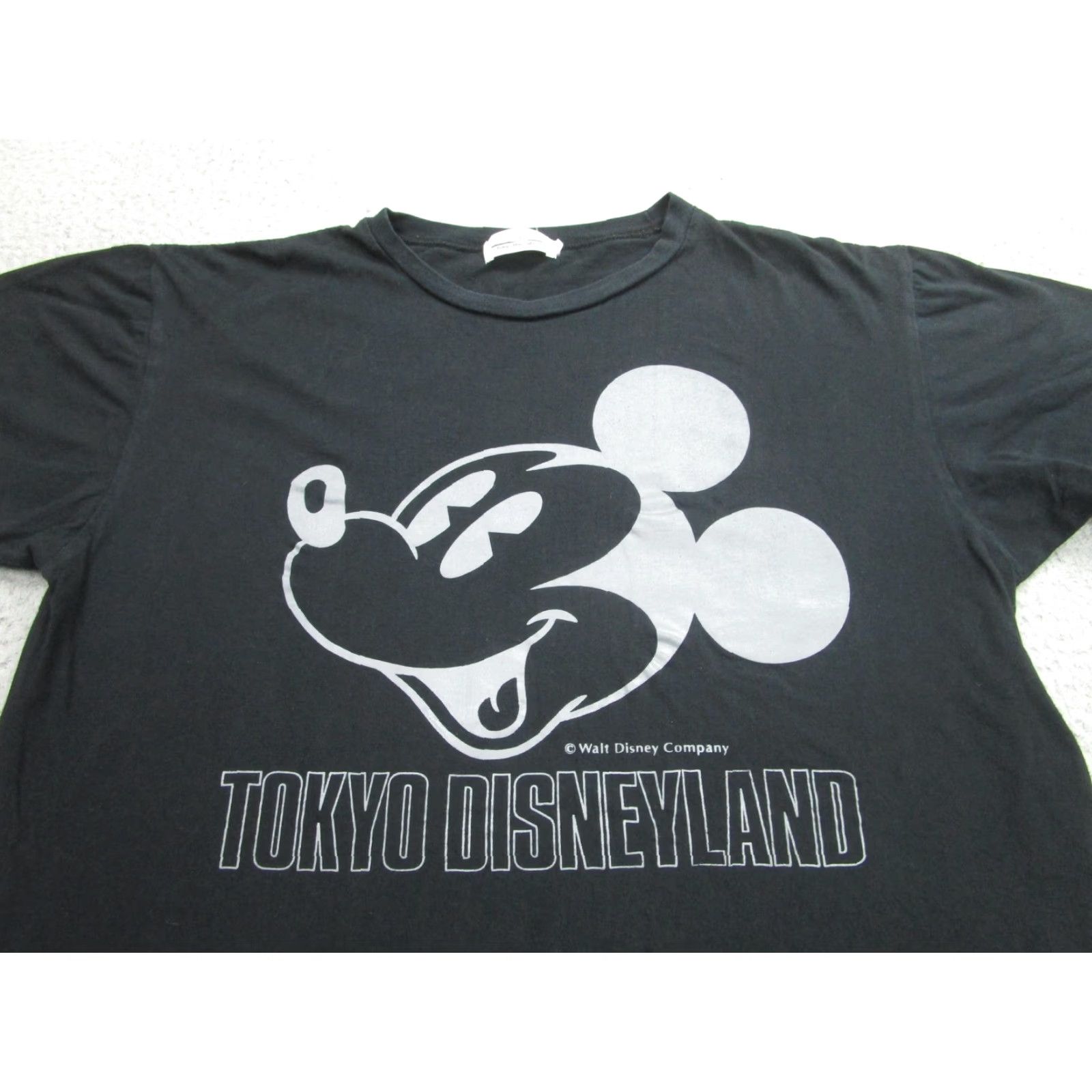 Disney VINTAGE Tokyo Disneyland Shirt Womens L Black Mickey Mouse Graphic Disney 80s Ladies Crew Neck Short Sleeve Graphic Print Disney Souvenir 1980s Womens Size L / US 10 / IT 46 - 2 Thumbnail