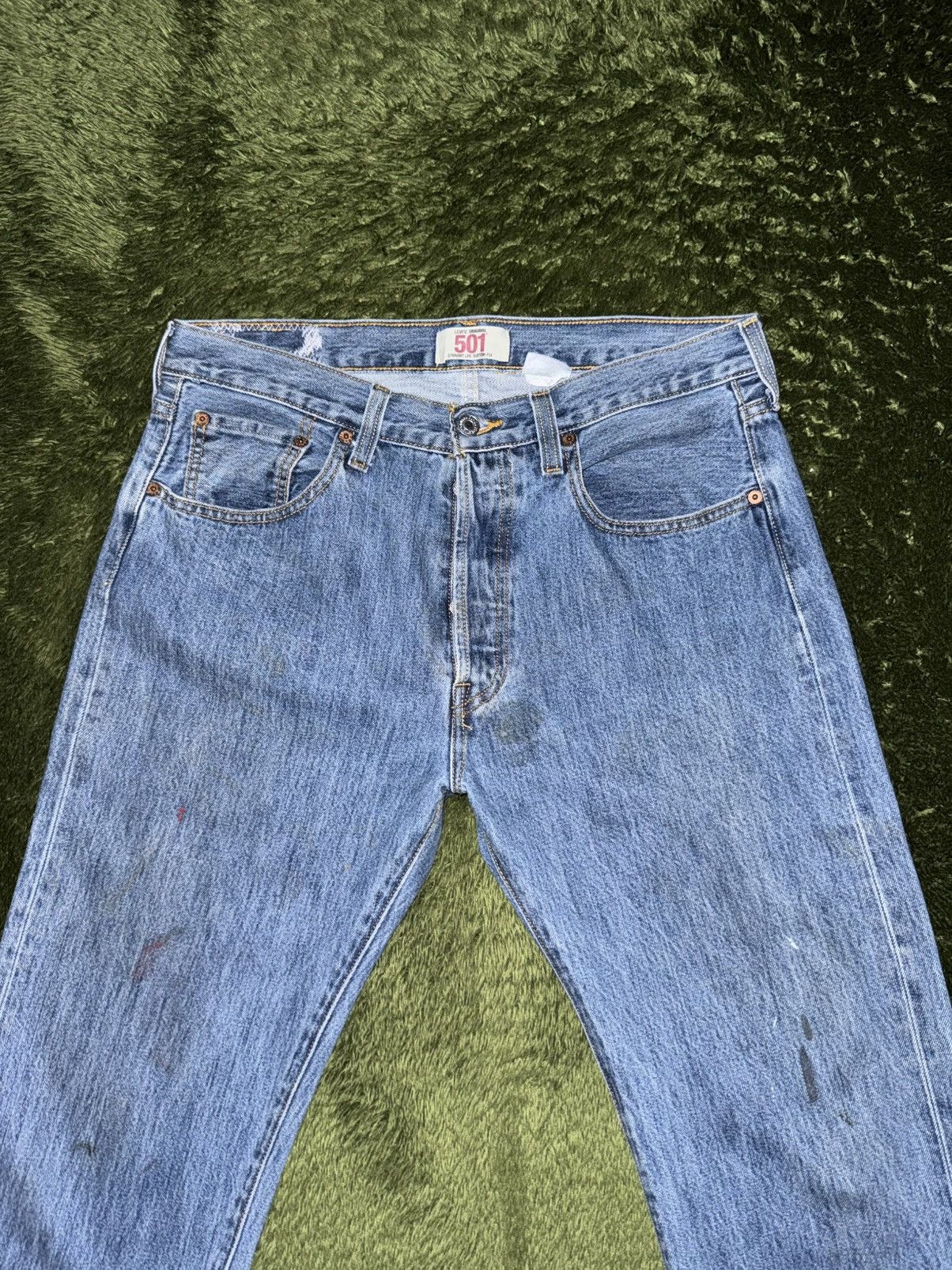 Levi's [W33/L34] Levi’s 501 USA Blank Tab Repair Denim Pants Size US 33 - 5 Thumbnail