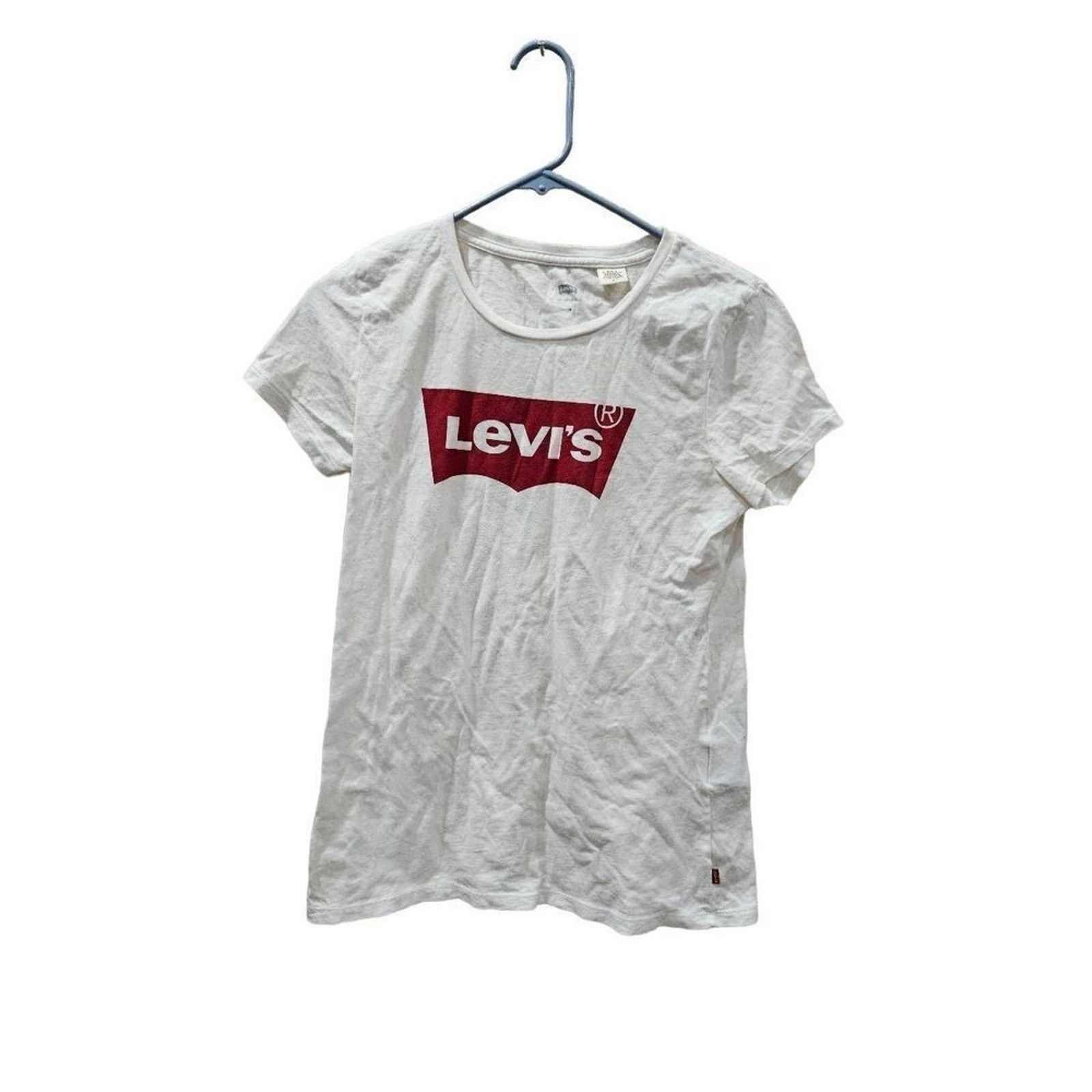 Levi's Levis M white tee Size US M / EU 48-50 / 2 - 2 Thumbnail