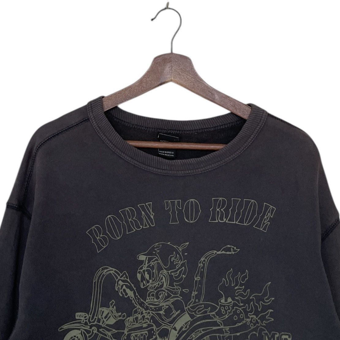 Diesel × Vintage Vintage Brand Diesel Big Logo Sweatshirt 2000s Size US XL / EU 56 / 4 - 7 Thumbnail