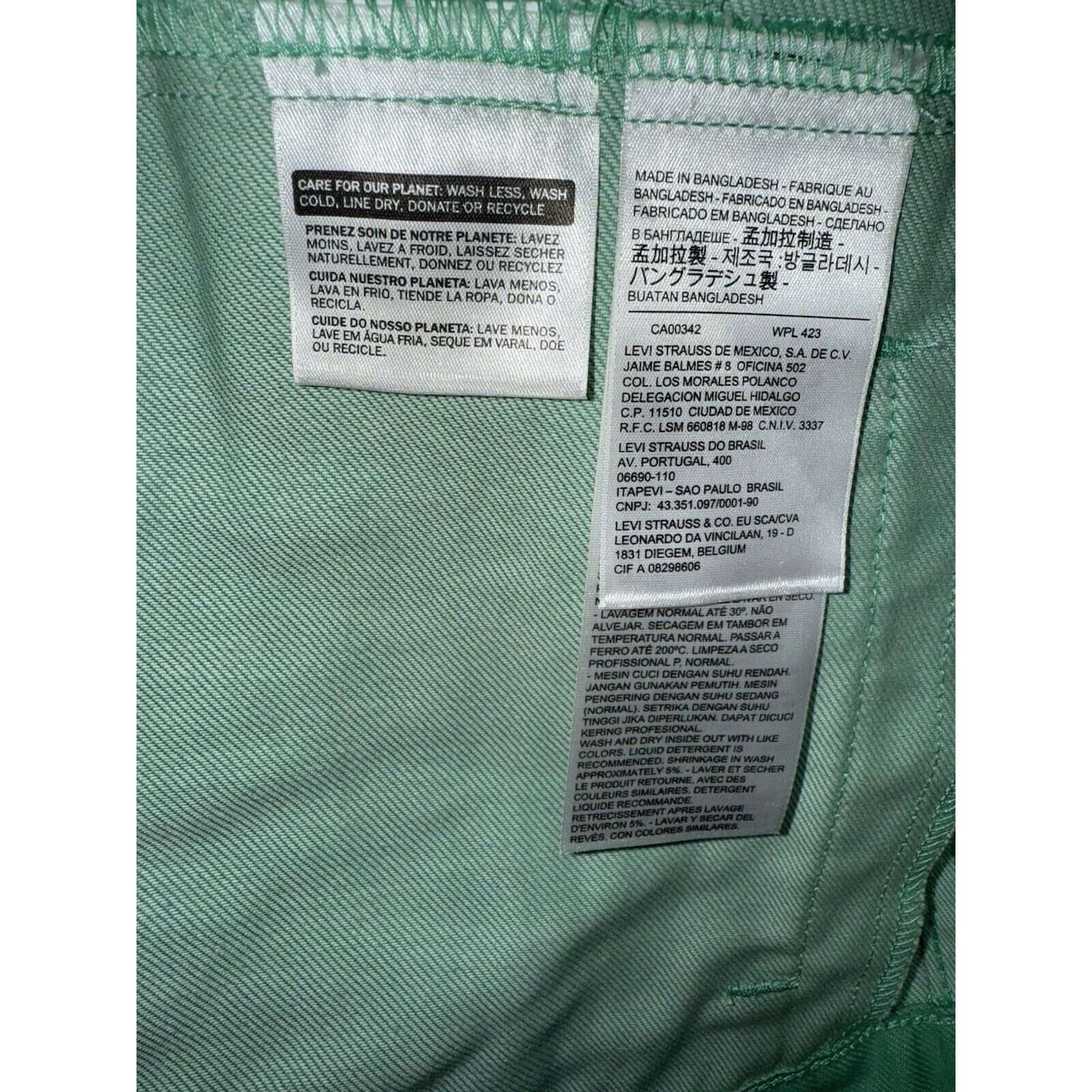Levi's Levi’s Premium Original Trucker Jacket Green Womens XS Denim Size XS / US 0-2 / IT 36-38 - 7 Thumbnail