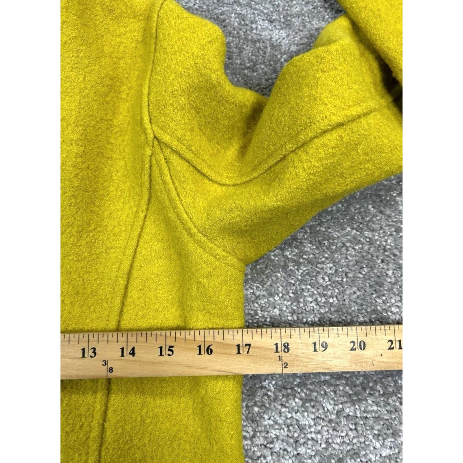Vintage Tahari Jacket Womens Small Yellow Wool Blend Full Zip Size S / US 4 / IT 40 - 6 Thumbnail