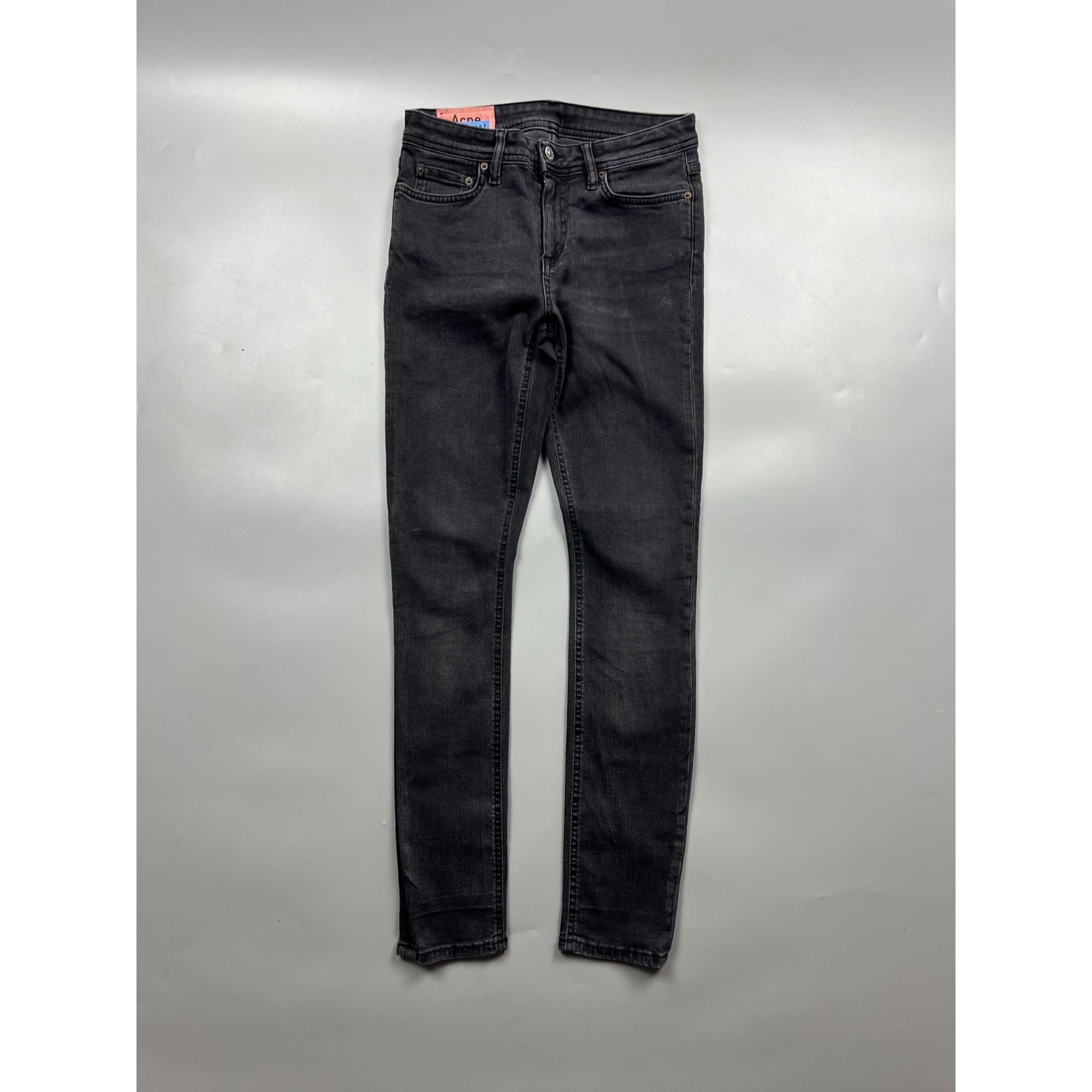 Acne Studios Climb Used blk Slim Fit Denim Jeans (Y0841)