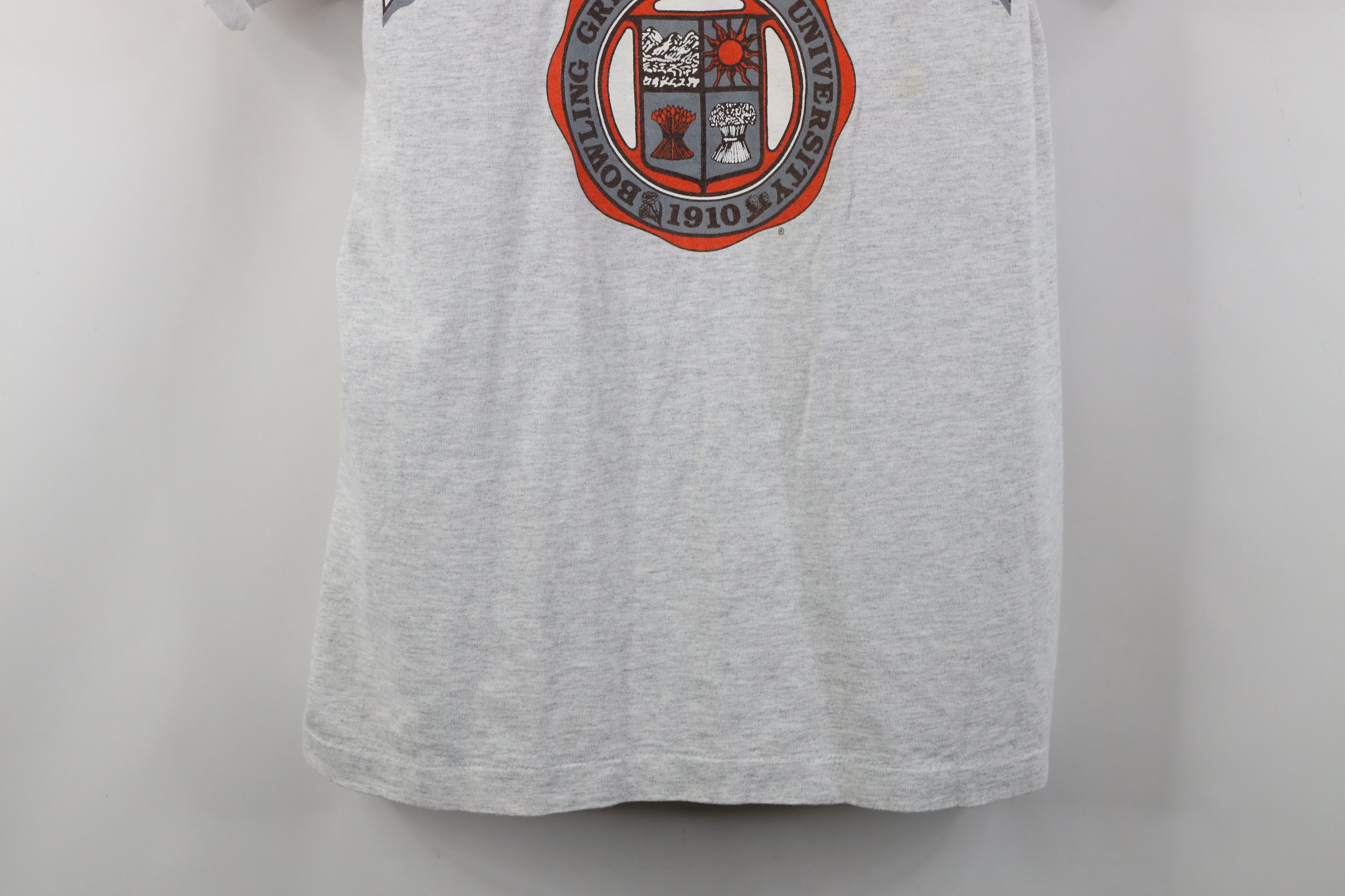 Vintage Vintage 90s Bowling Green State University T-Shirt Gray USA Size US XL / EU 56 / 4 - 3 Thumbnail