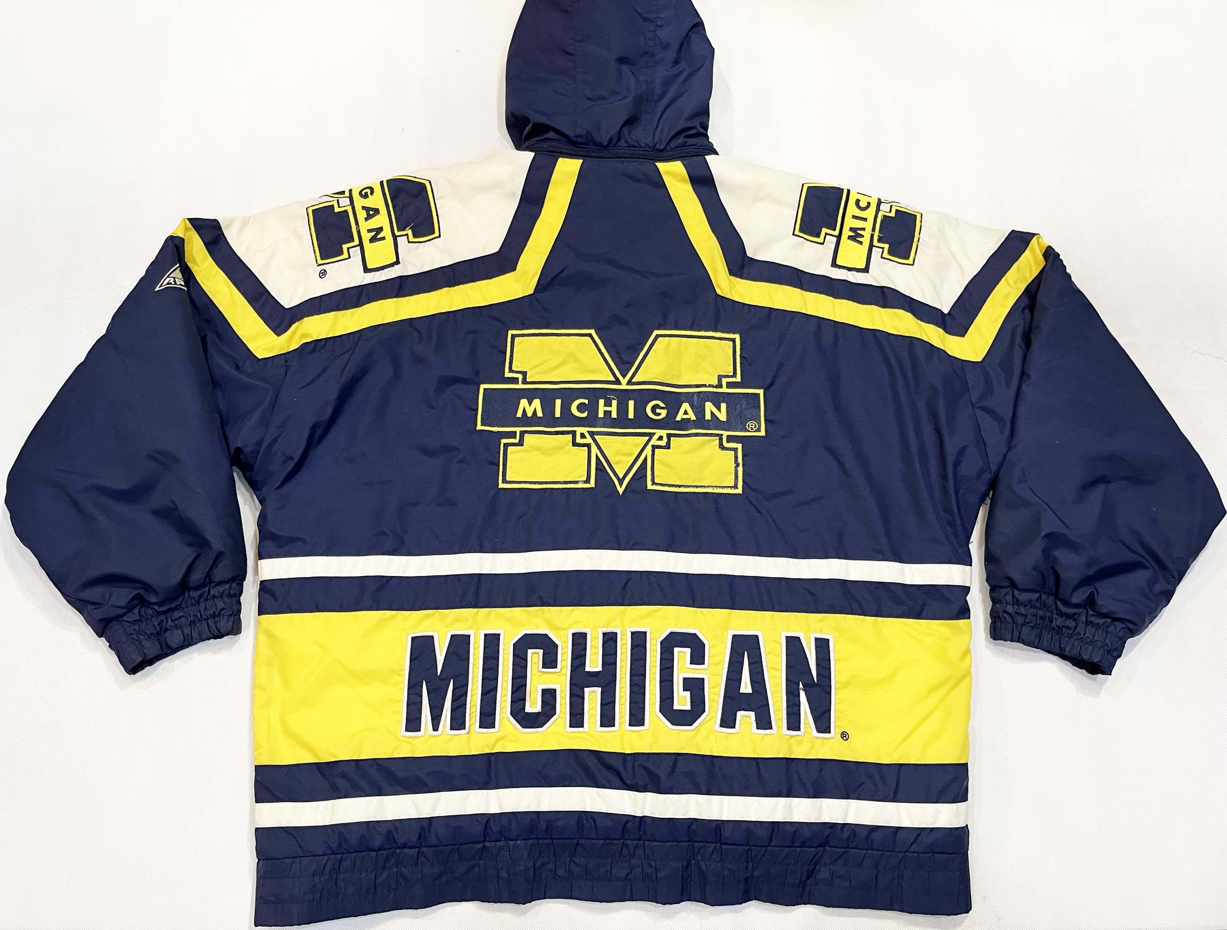 Apex One × NCAA × Vintage Vintage Apex One NCAA Michigan Wolverines Full Zip Jacket Size US L / EU 52-54 / 3 - 5 Thumbnail
