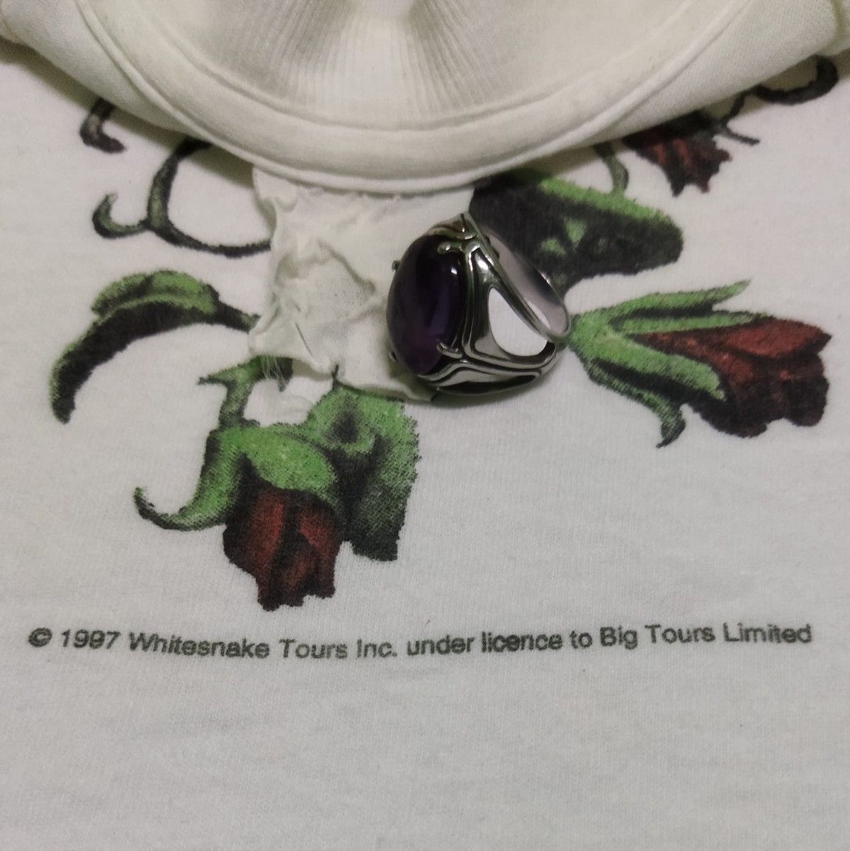 Band Tees Vintage 1997 White Snake Band Rock T Shirt Size US L / EU 52-54 / 3 - 3 Thumbnail