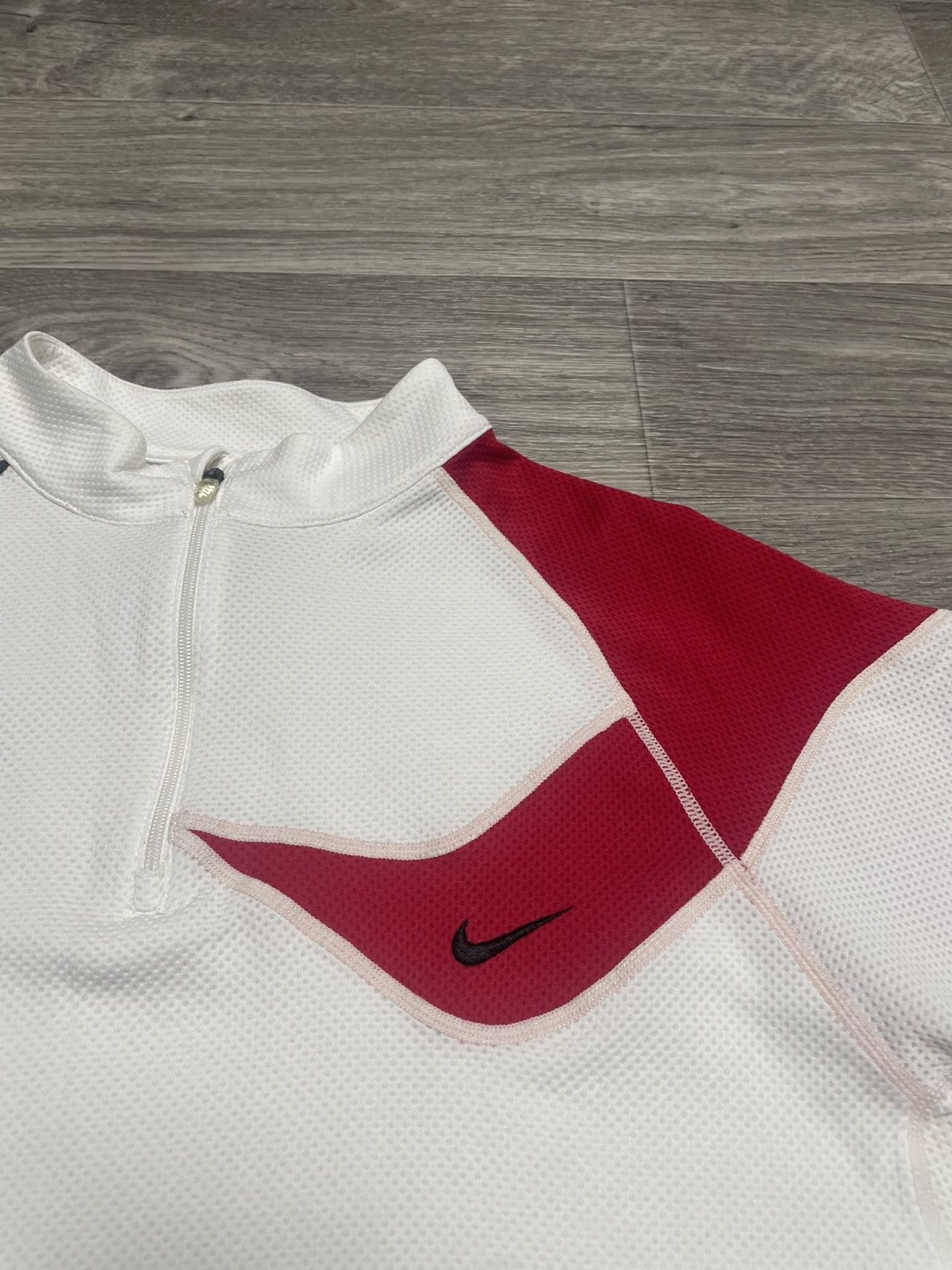 Nike Vintage Nike Fit Sportswear Half Zip-Up T-Shirt Size US L / EU 52-54 / 3 - 5 Thumbnail