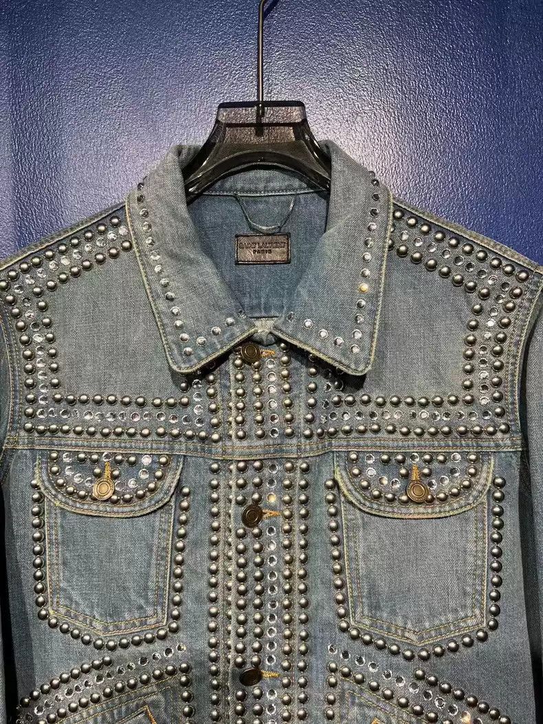 Saint Laurent Paris Saint Laurent Paris Diamond denim jacket-2505 Size US L / EU 52-54 / 3 - 2 Thumbnail