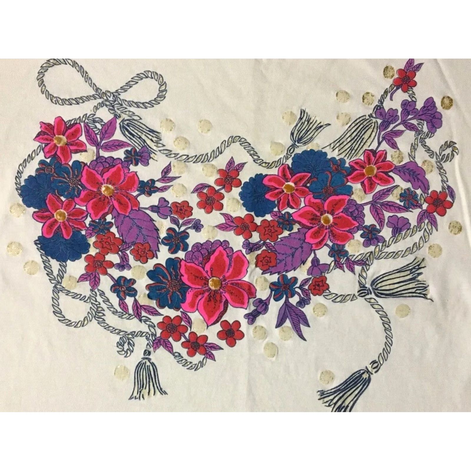 Vintage VINTAGE 90s Flower Art Faded Distress Shirt M USA Nature Beach Grunge Punk Rose 80s Mens Shirt M White Heart Art USA Flowers Vintage 90s Size US M / EU 48-50 / 2 - 2 Thumbnail