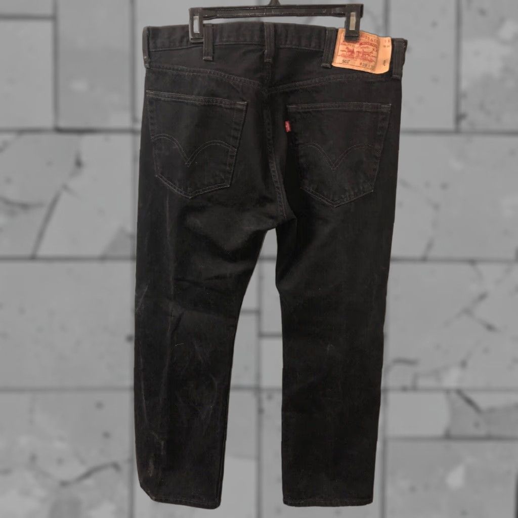 Levi's VINTAGE Levi's Men's Jeans 501 Straight Leg 38x30 Black Classic Mid Rise Button-Fly Size US 38 / EU 54 - 1 Thumbnail