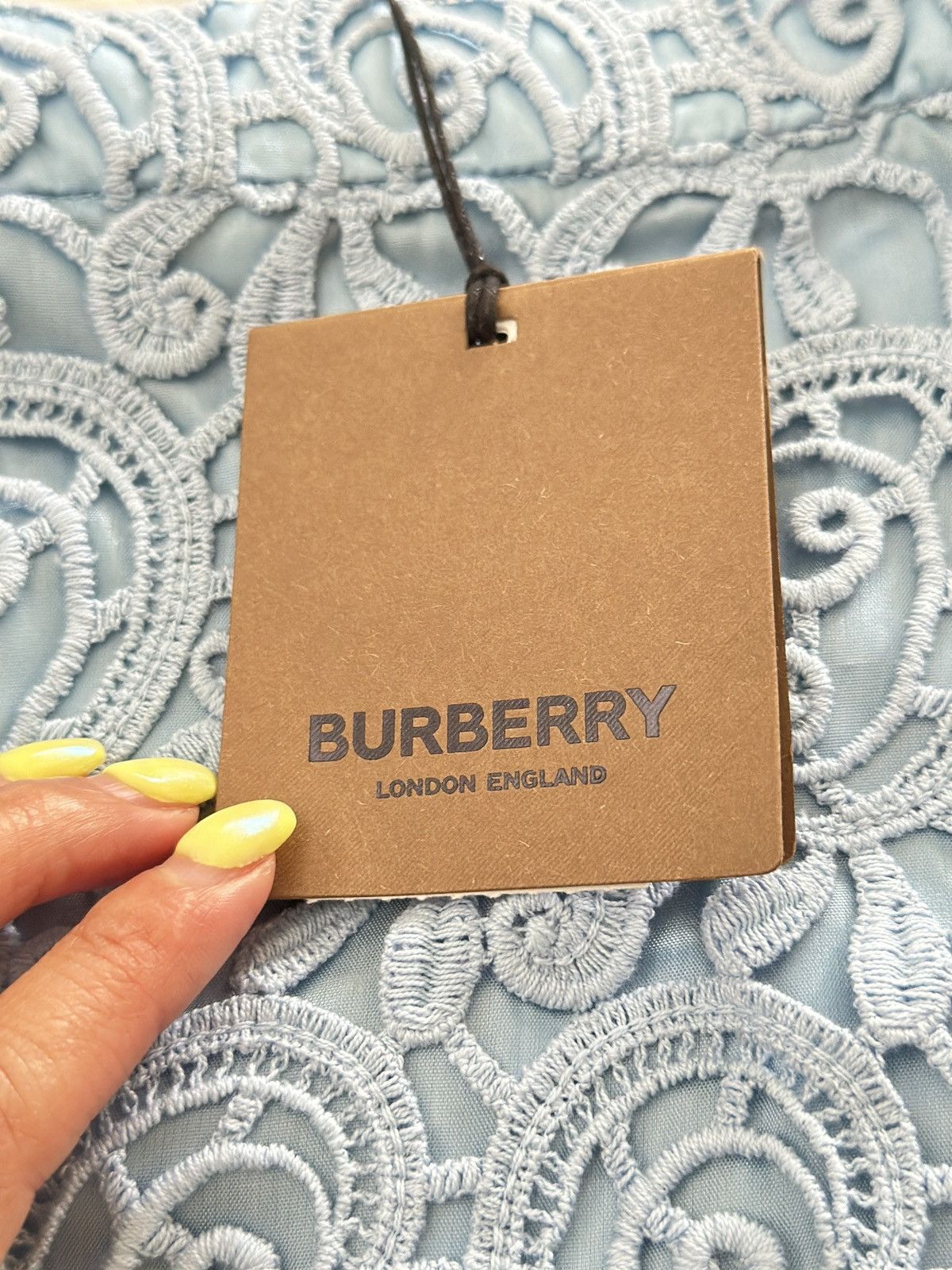 Burberry NWT Burberry High waist lace embroidered mid skirt /UK4 Size 25" / US 0 / IT 36 - 6 Thumbnail