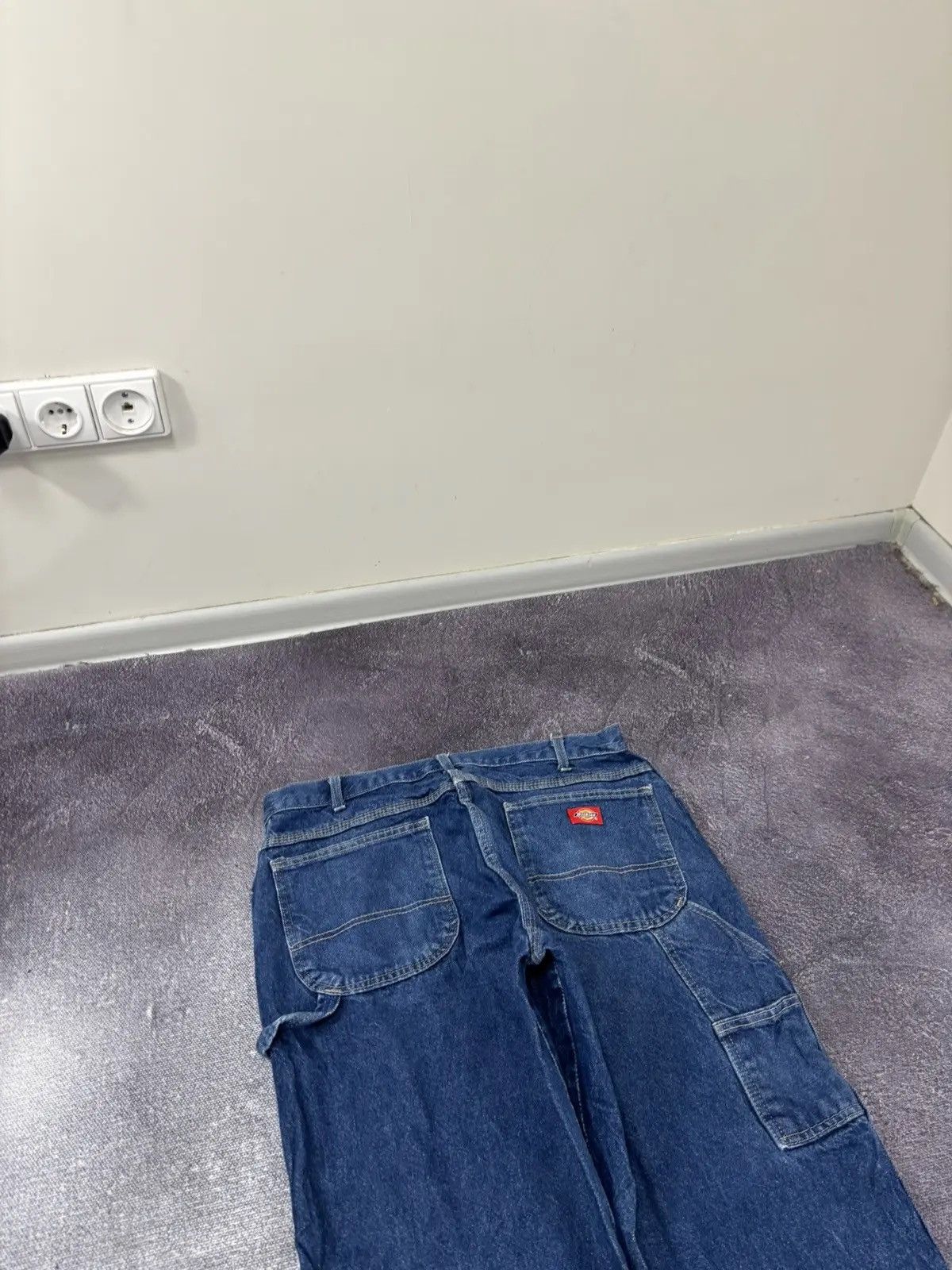 Dickies × Vintage Vintage Dickies Y2K Perforated Work Hype Denim Baggy Jeans Size US 36 / EU 52 - 4 Thumbnail