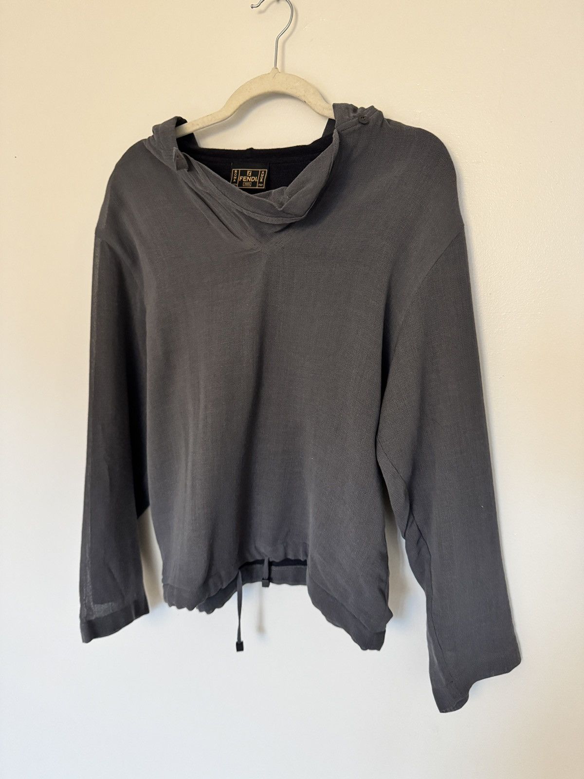 Fendi Vintage Fendi Gauze Layered Hoodie Size US S / EU 44-46 / 1 - 1 Thumbnail