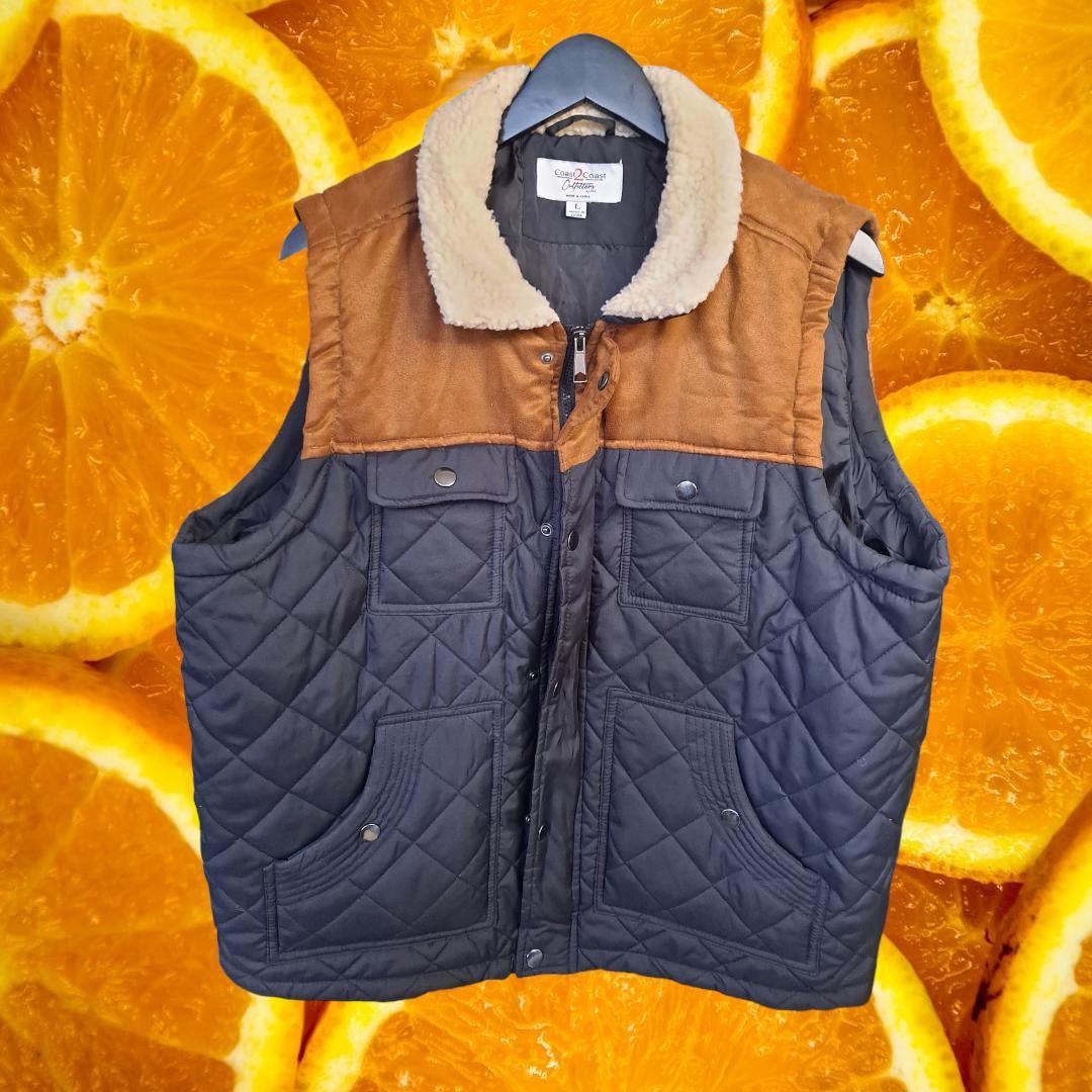 Other Coast to Coast Outfitters Brown Faux Suede and Black Quilted Size US L / EU 52-54 / 3 - 1 Thumbnail