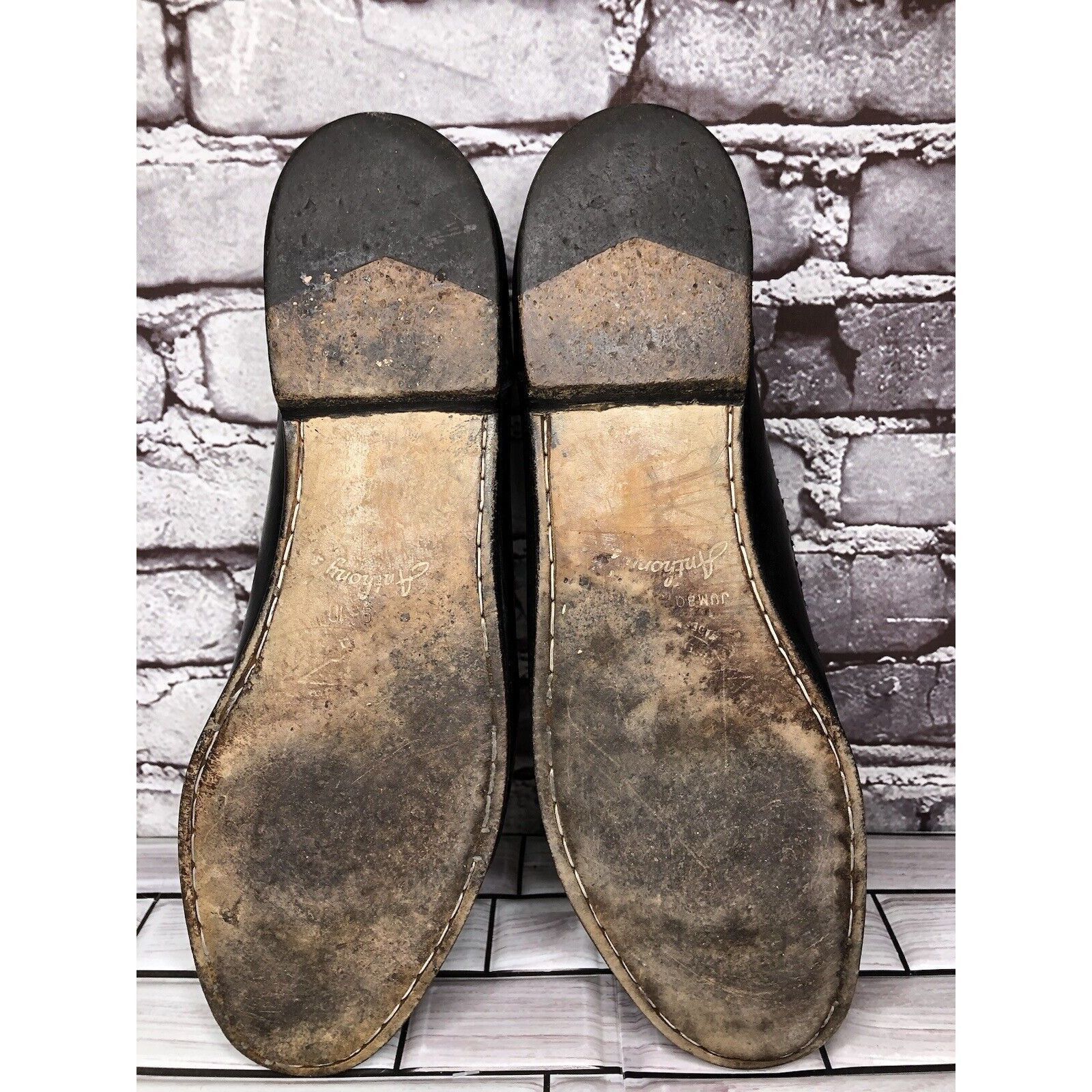 Other Anthony’s Black Leather Croc Print Tassel Loafers Dress Shoe Size US 13 / EU 46 - 7 Thumbnail