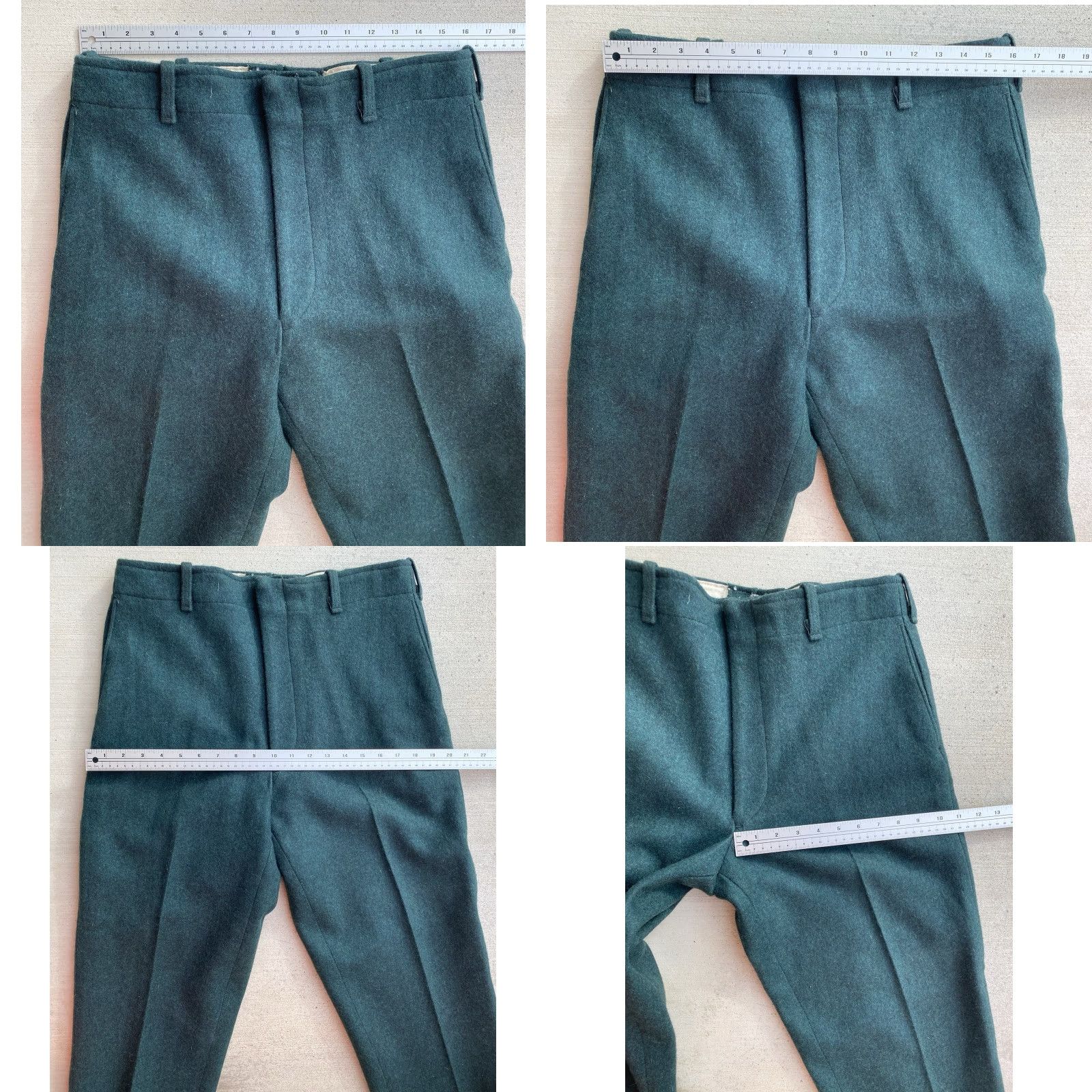 Vintage VINTAGE Northway Green Wool Outdoor Pants Talon Zipper Boat Sail Drill Pockets 34x30 Size US 34 / EU 50 - 11 Thumbnail