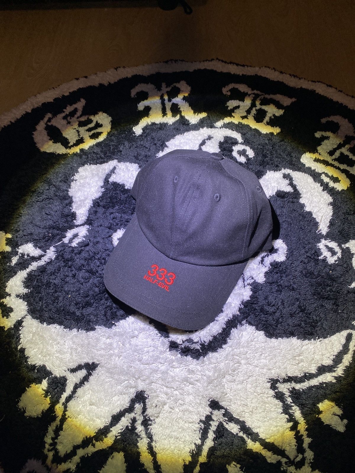 Half Evil 333 half evil brim logo hat (snapback) Size ONE SIZE - 1 Thumbnail