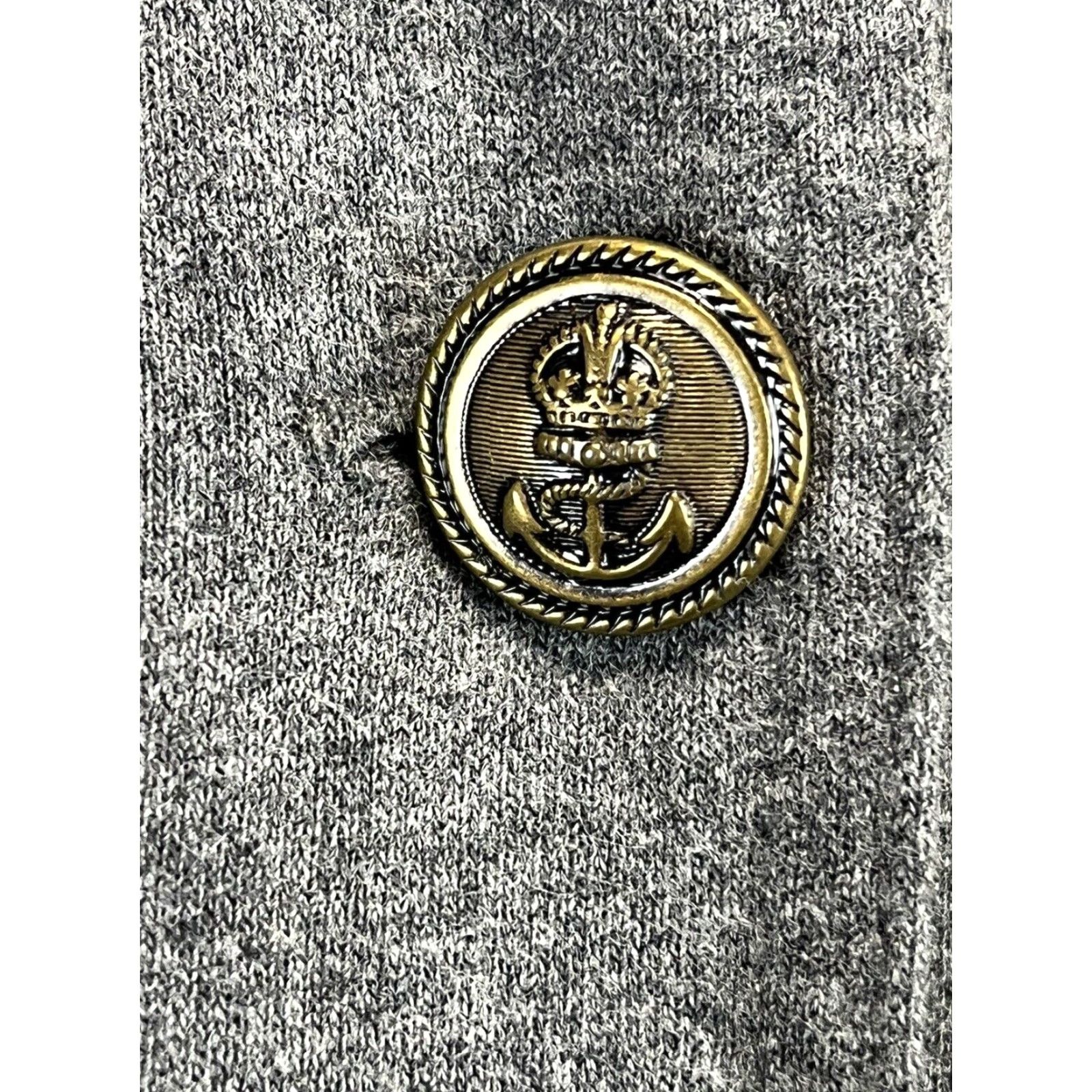 Ralph Lauren VINTAGE Lauren Ralph Lauren LRL Jeans Co Sweatshirt Jacket Women’s Medium Gray Full-Button Varsity Jacket Womens M Gray Vintage-style? Size M / US 6-8 / IT 42-44 - 6 Thumbnail