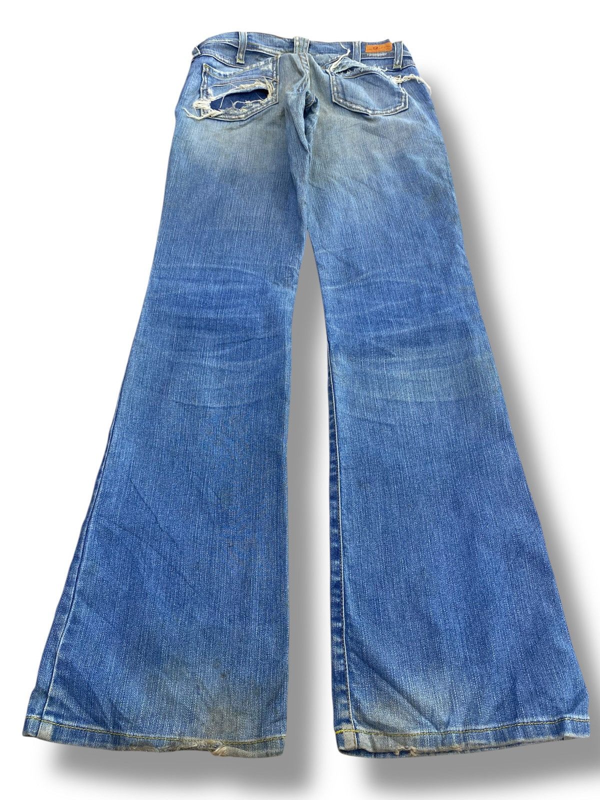 Japanese Brand Japanese Brand Faded Wash Style Flare Jeans Size US 28 / EU 44 - 3 Thumbnail