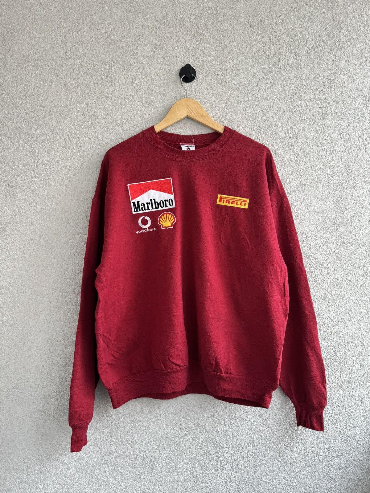 Marlboro Vintage Ferrari Marlboro Racing Crewneck F1 Sweatshirt Size US XL / EU 56 / 4 - 1 Thumbnail