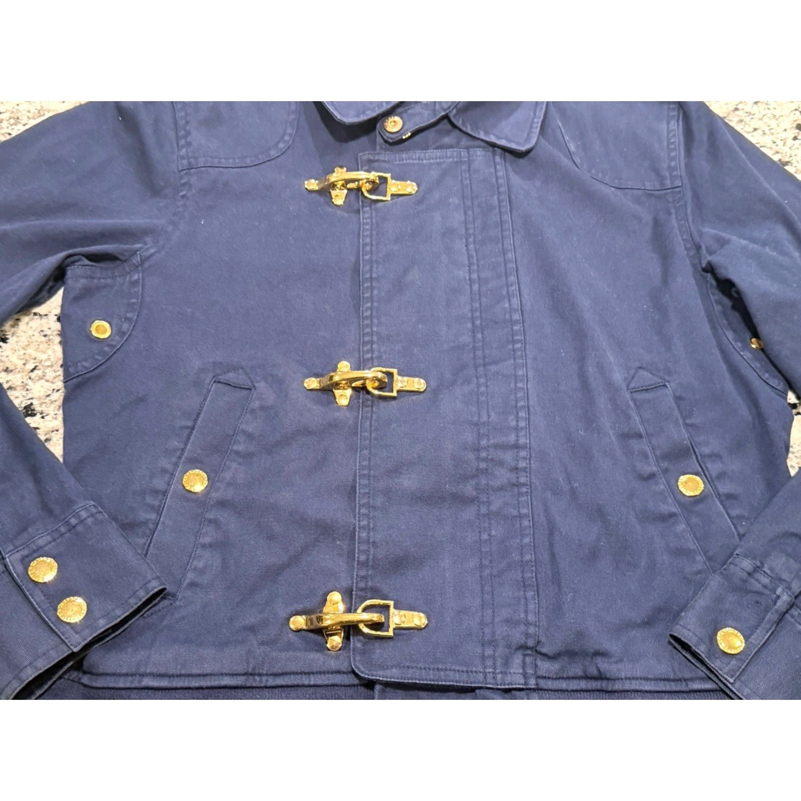 Ralph Lauren VINTAGE Lauren Ralph Lauren Marine Women's Navy Blue Yachting Jacket Toggle Sz Large Size L / US 10 / IT 46 - 5 Thumbnail