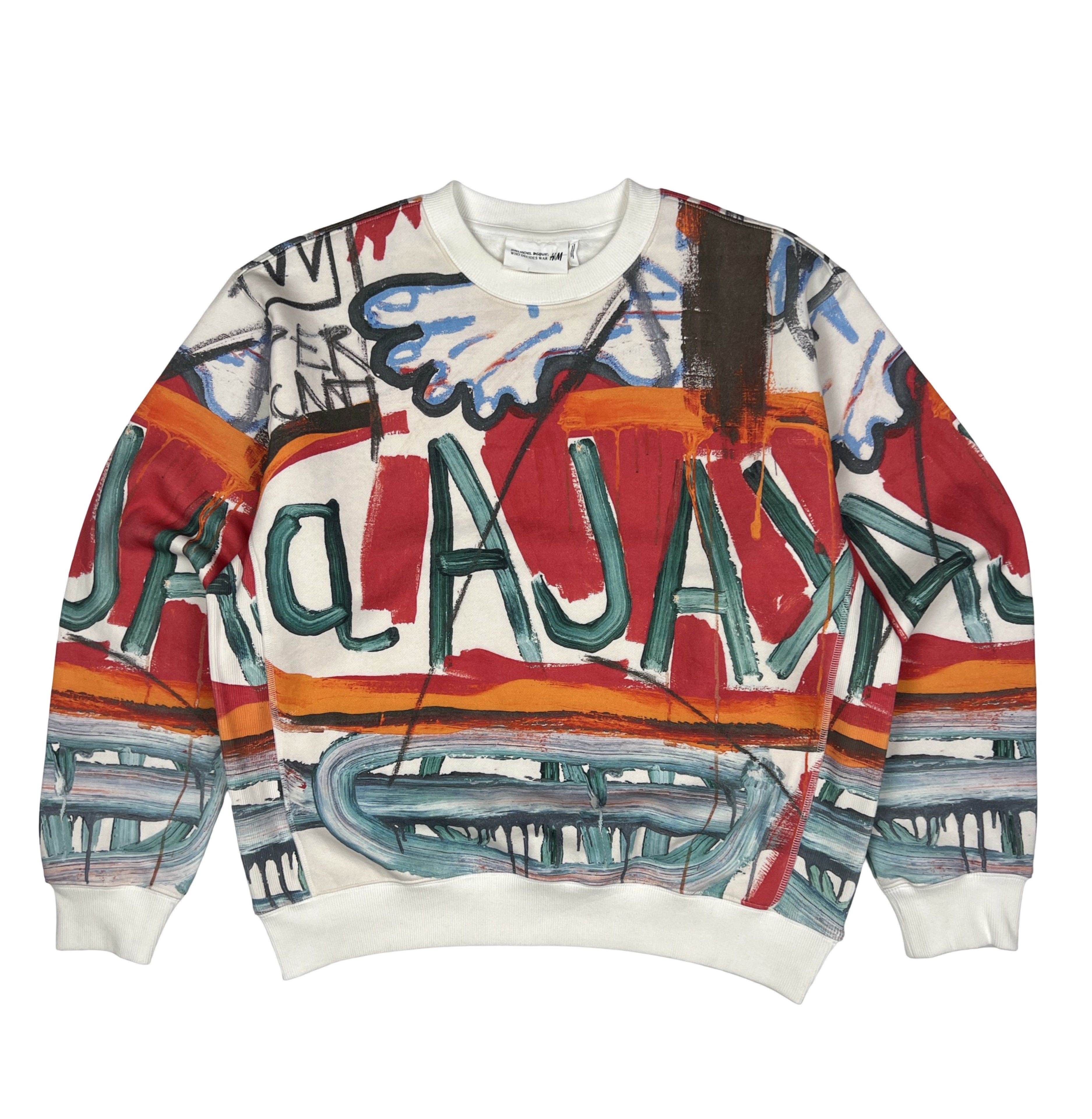 H&M × Jean-Michel Basquiat × Who Decides War Who Decides War El Bravado Basquiat Pattern Sweatshirt Size US M / EU 48-50 / 2 - 1 Thumbnail