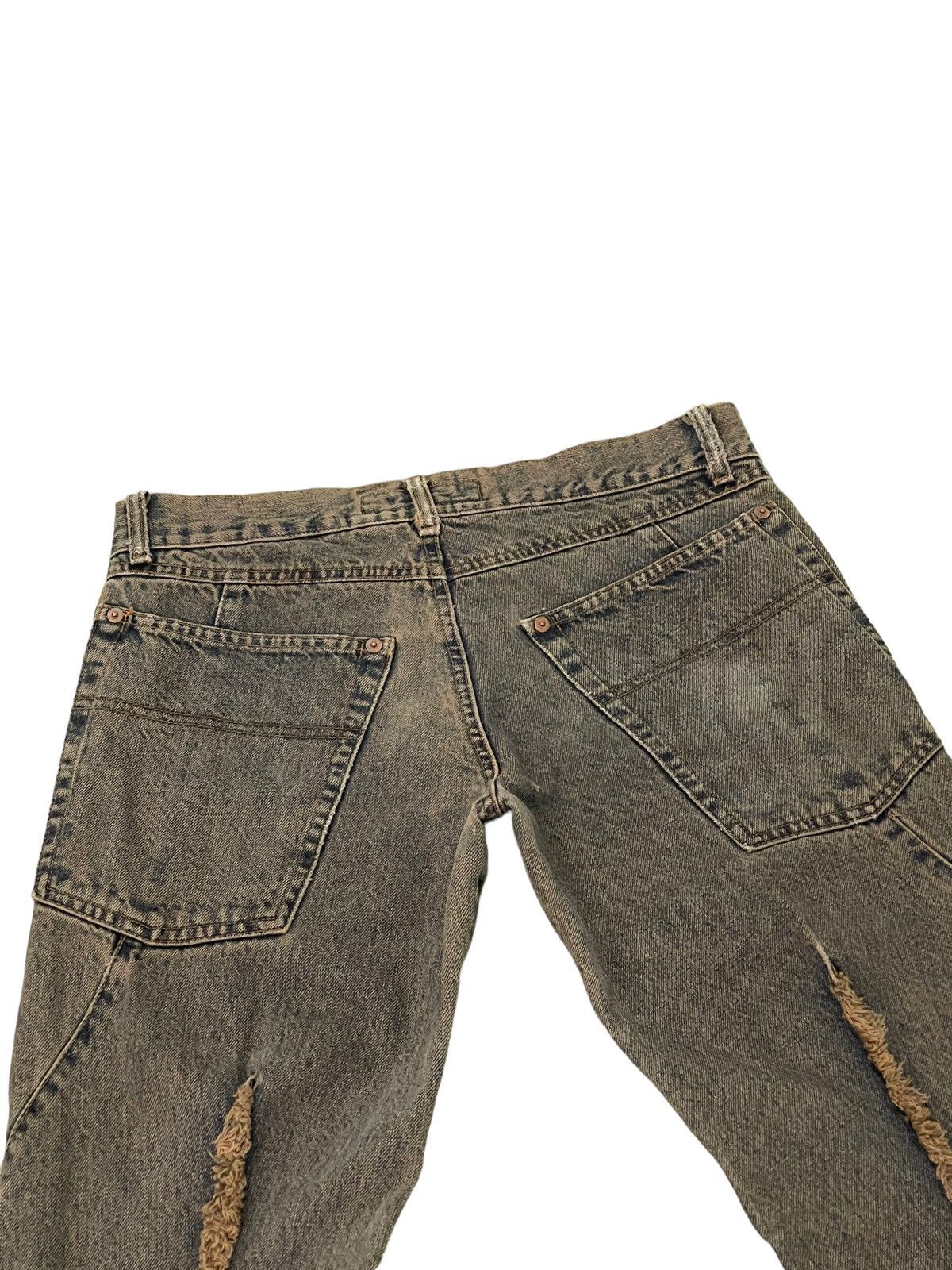 Andrew Mackenzie Flare Jeans Andrew Mckenzie Faded Distress Mud Wash 8🟦2 Size US 30 / EU 46 - 8 Thumbnail