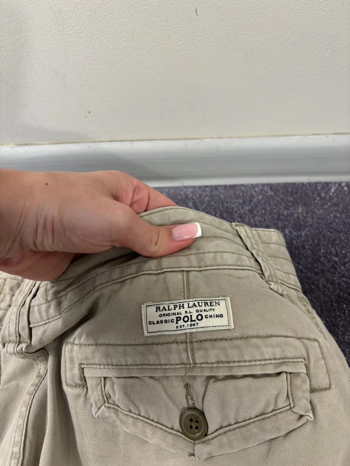 Polo Ralph Lauren × Ralph Lauren × Vintage Vintage Polo Ralph Lauren Y2K Military Hype Cargo Shorts Size US 33 - 14 Thumbnail