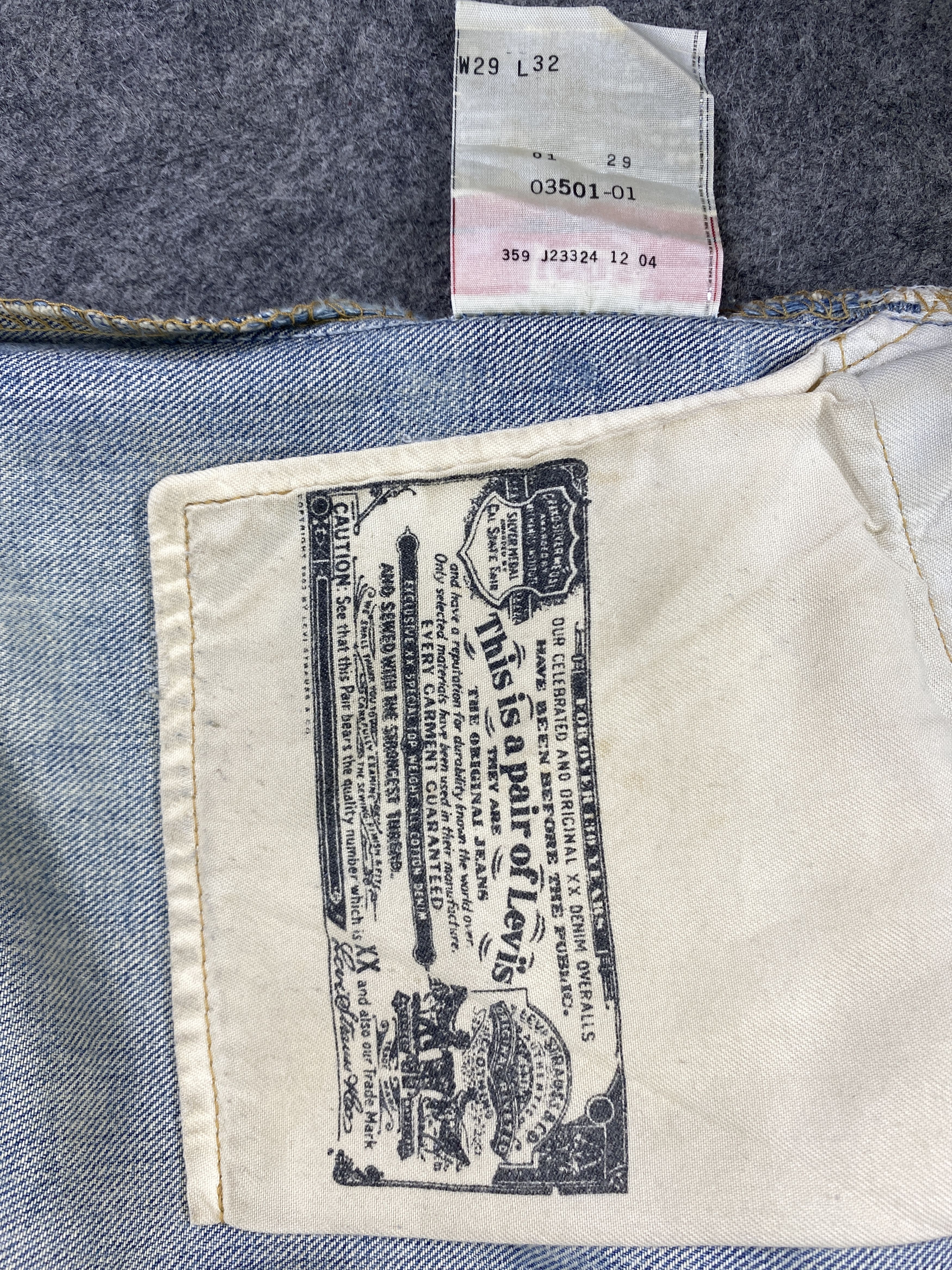Levi's Faded Blue Vintage Levis 501 Jeans 30x29 - JN3132 Size US 30 / EU 46 - 10 Thumbnail