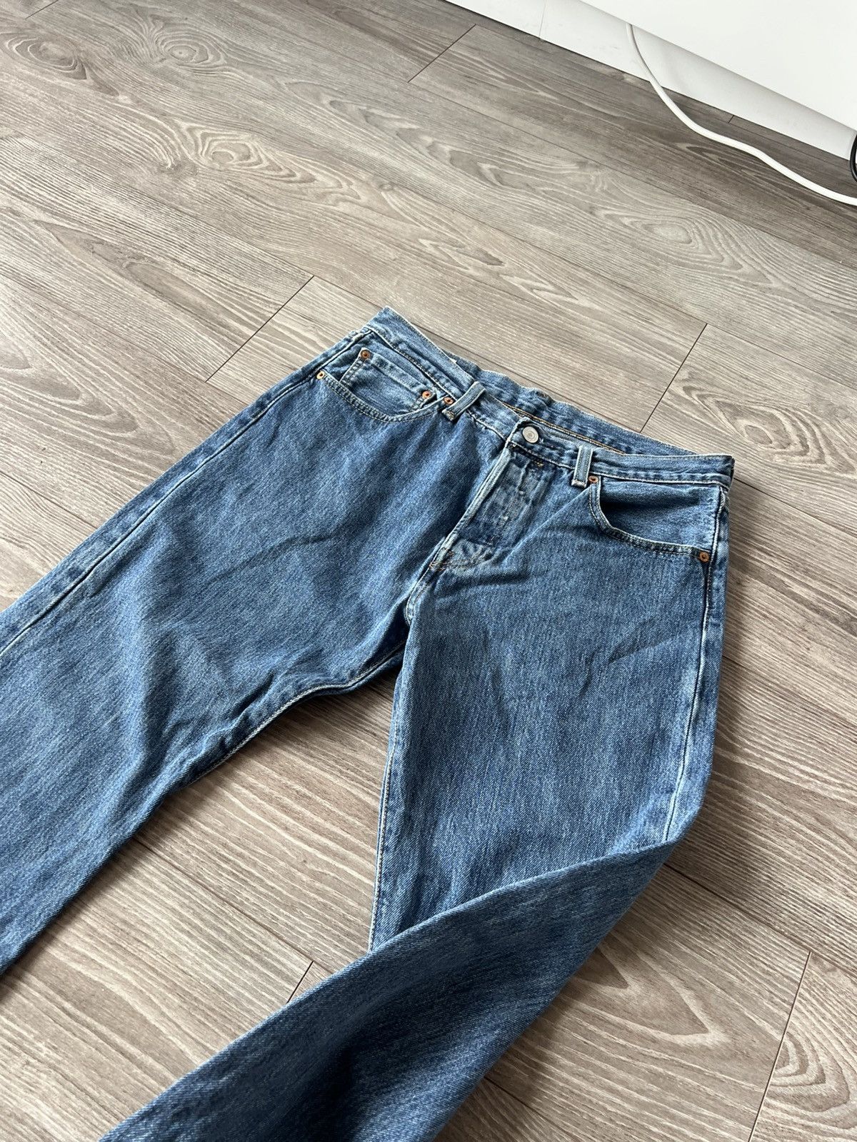 Levi's ‼️LEVIS PREMIUM Quality 501 Salvage DENIM Classic Jeans‼️ Size US 32 / EU 48 - 11 Thumbnail