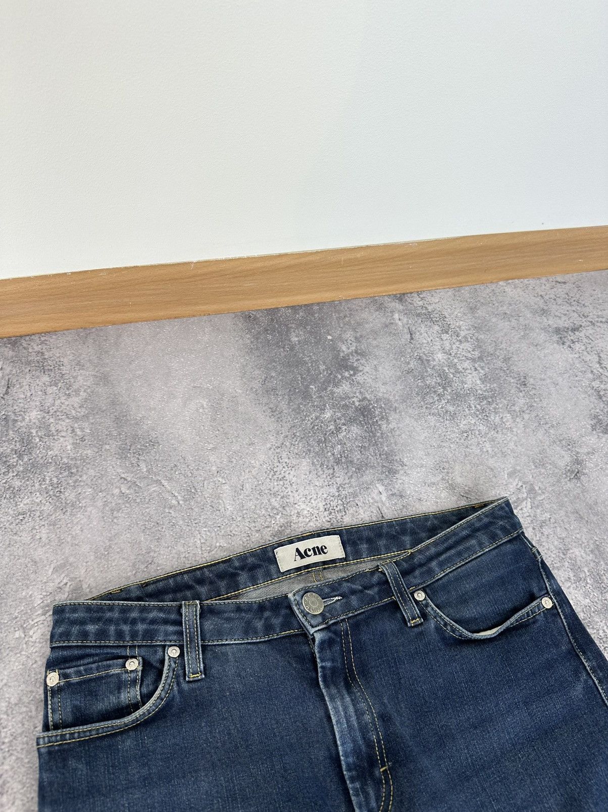 Acne Studios Vintage Acne Studios Avant Garde Washed Denim Designer Jeans Size US 30 / EU 46 - 11 Thumbnail