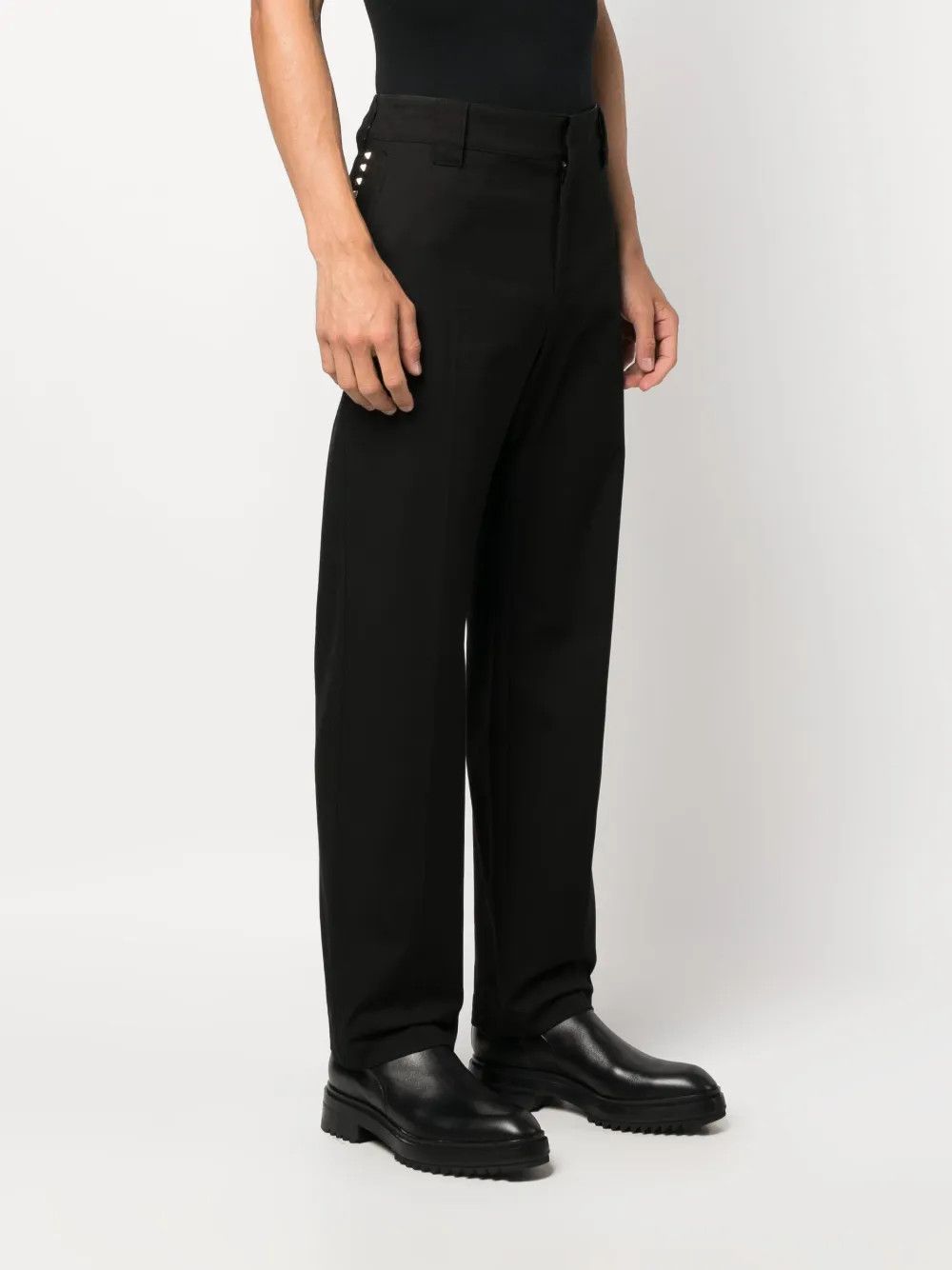 Valentino o1y0525 Casual Pant in Black Size US 36 / EU 52 - 3 Thumbnail