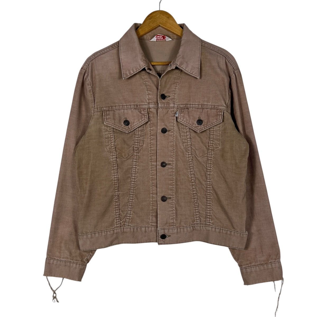 Levi's 70s Vintage Levis Corduroy Trucker Jacket Made In Usa Size US L / EU 52-54 / 3 - 1 Thumbnail