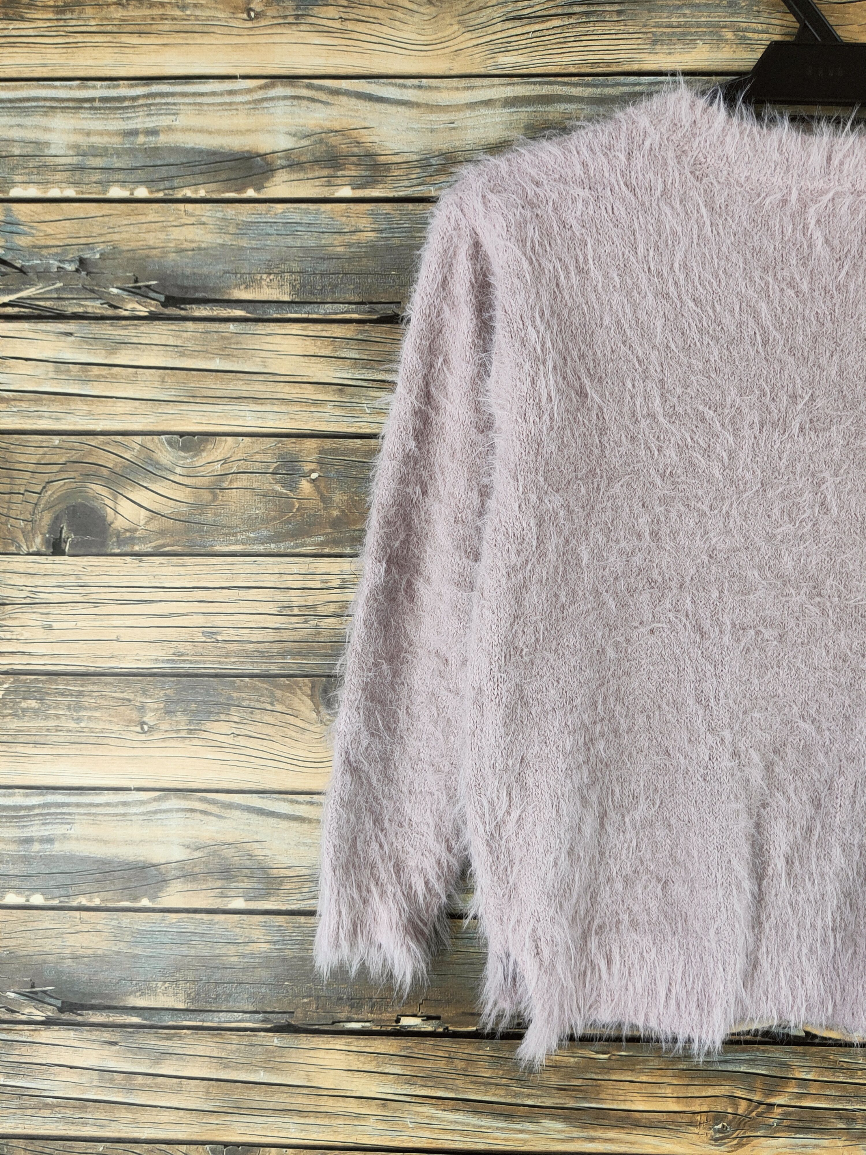 Japanese Brand DL Khalita Light Purple Fur Mohair Knitwear #46-547 Size S / US 4 / IT 40 - 8 Thumbnail