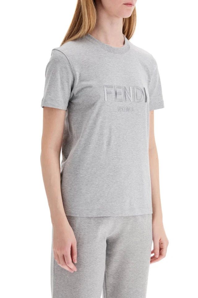 Fendi o1s1wg110825 T-Shirt in Grey Size M / US 6-8 / IT 42-44 - 2 Thumbnail