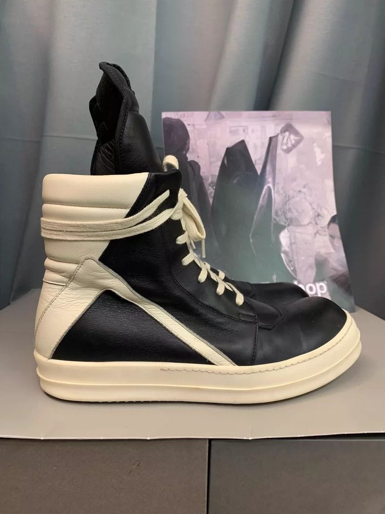 Rick Owens Rick Owens Black and white cowhide leather shoe Size US 8.5 / EU 41-42 - 1 Thumbnail