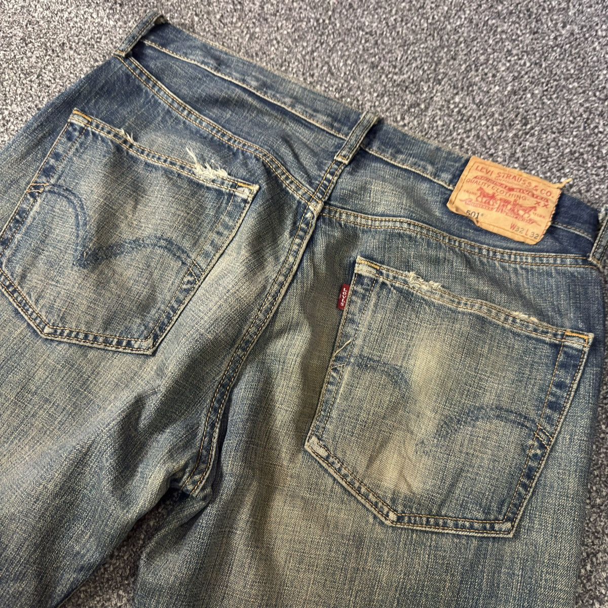 Levi's Vintage 2005 Levis 501 Distressed Denim W32 Size US 32 / EU 48 - 7 Thumbnail
