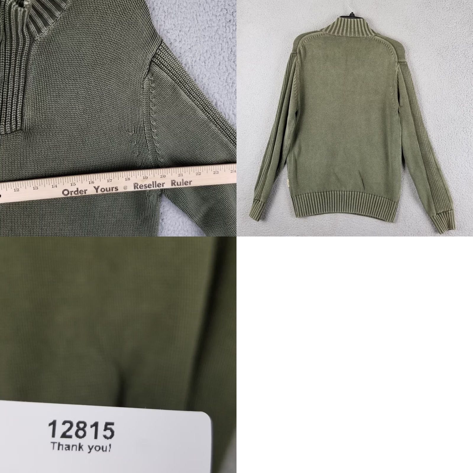 Camel Camel Active Sweater Women’s Medium Henley Mock Neck Green Top Size M / US 6-8 / IT 42-44 - 8 Thumbnail