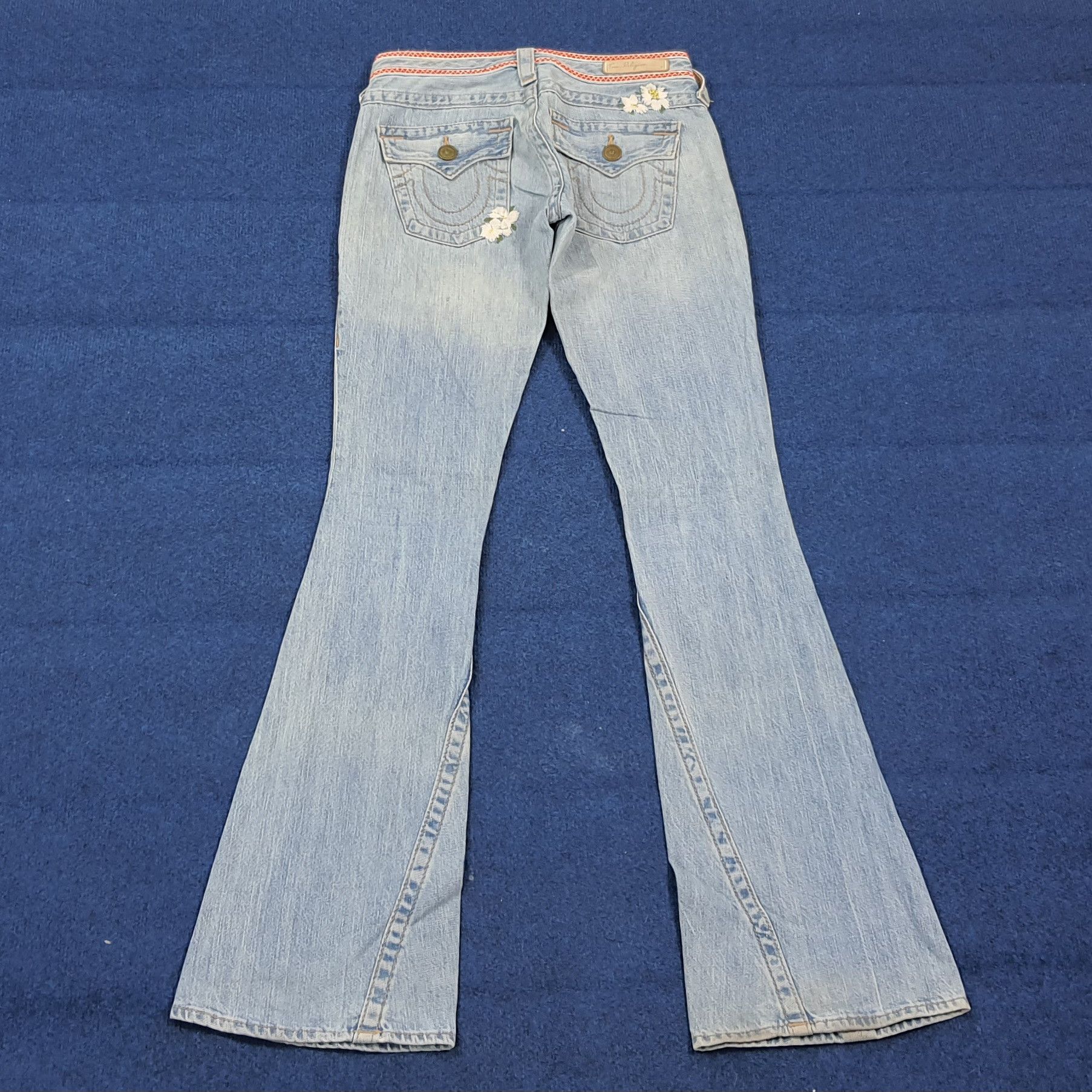 True Religion Vintage True Religion JOEY Floral Flare Jeans C297N7 Size 28" / US 6 / IT 42 - 4 Thumbnail