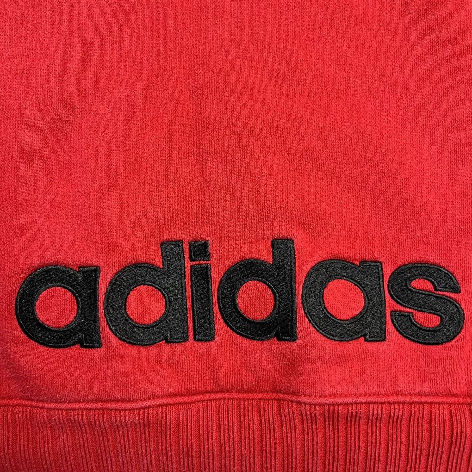 Adidas × Vintage Adidas Hoodie Essentials Spell Out Pullover Hood Sweatshirt Size US XL / EU 56 / 4 - 2 Thumbnail