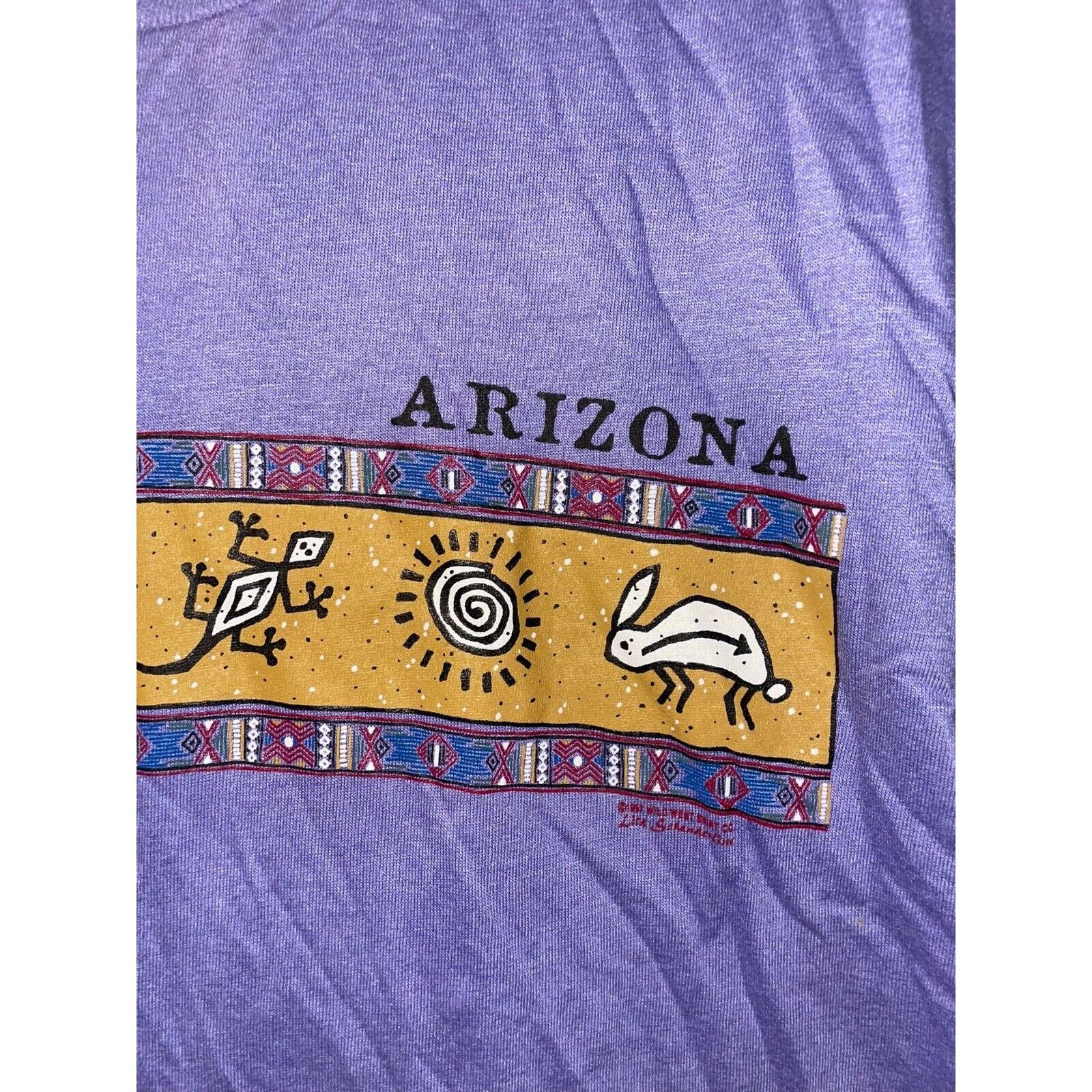 Jerzees Vintage Arizona Indian Shirt Native American Tee VTG 90s L Size US L / EU 52-54 / 3 - 4 Thumbnail